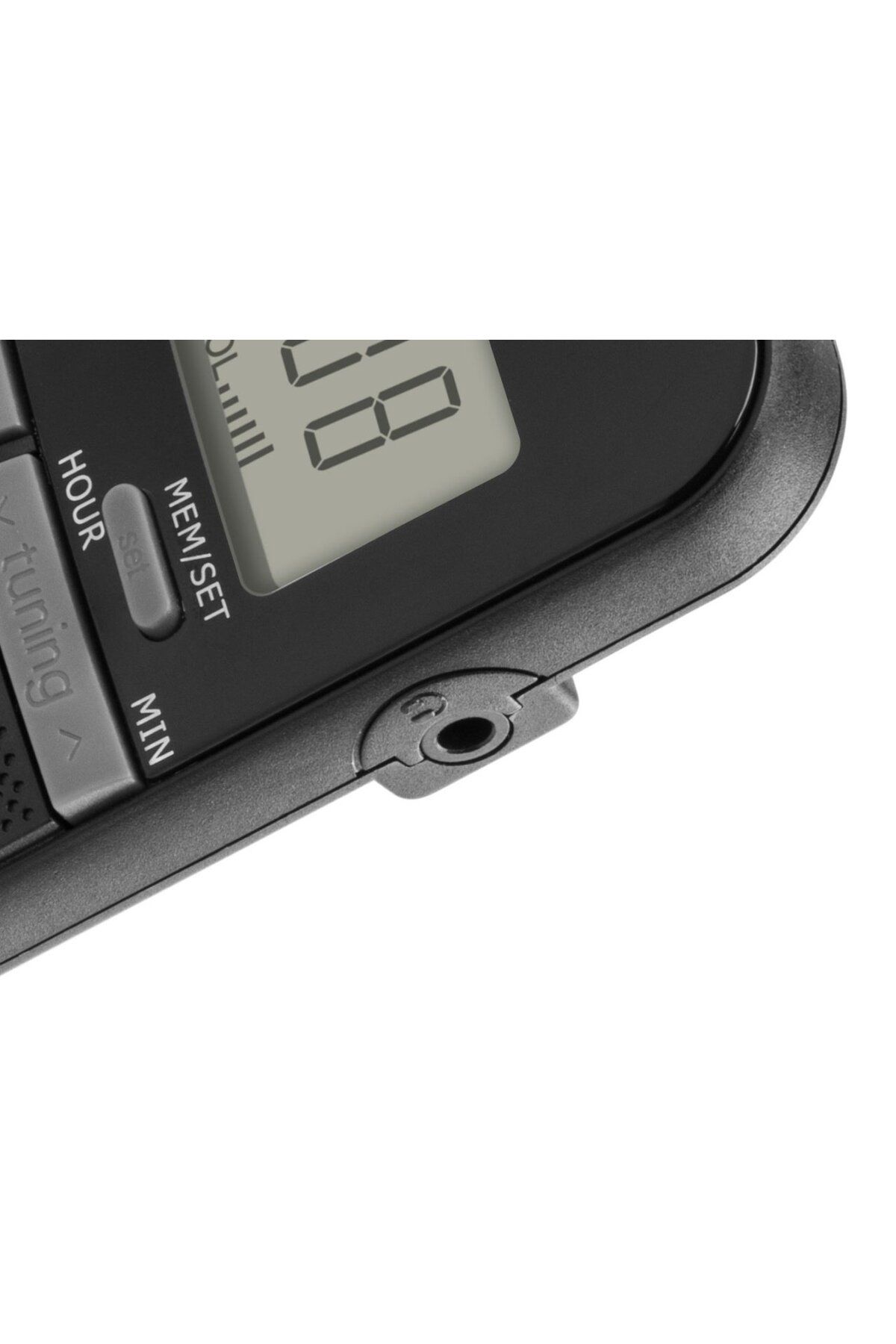 JVC-Portable Pocket Radio Ra-e411b, LCD Display, Digital FM/AM Tuner, Black 7