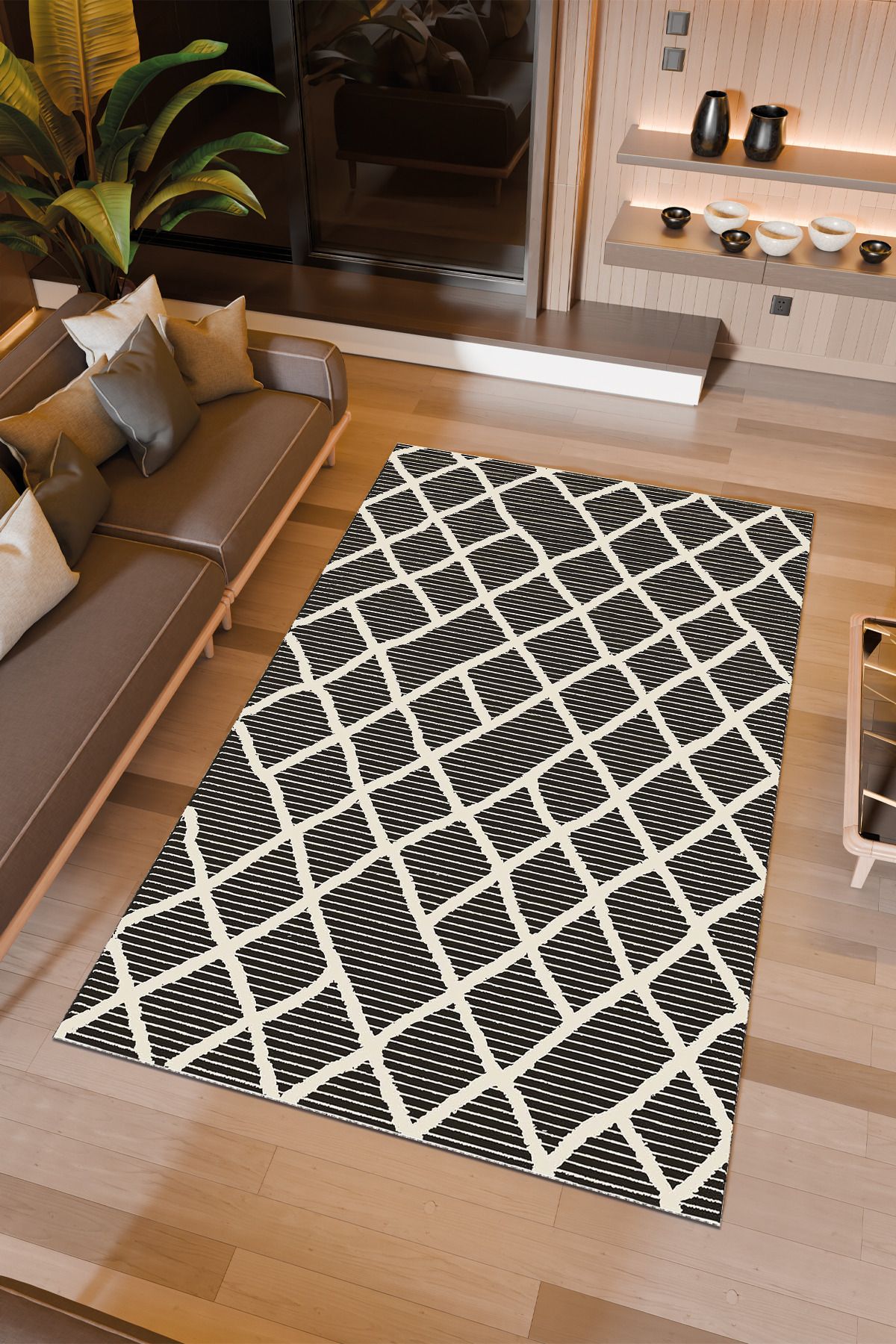 Halıcıoğlu home Dijital Baskı Makinede Yıkanabilir Kaymaz Taban Salon Halısı Yatak Odası Halısı & Yolluk Modelleri