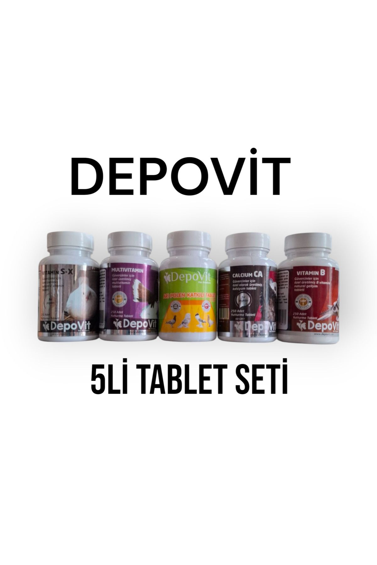 MALATYAYEM Depovit 5 li Tablet Seti - Güvercinler İçin Özel Set