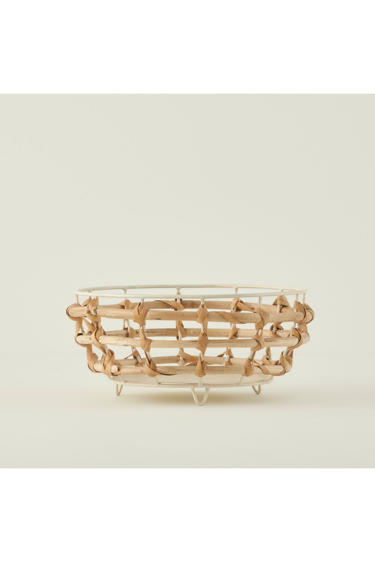 teknotrust Dawn Yuvarlak Sepet Naturel (27x12 cm)