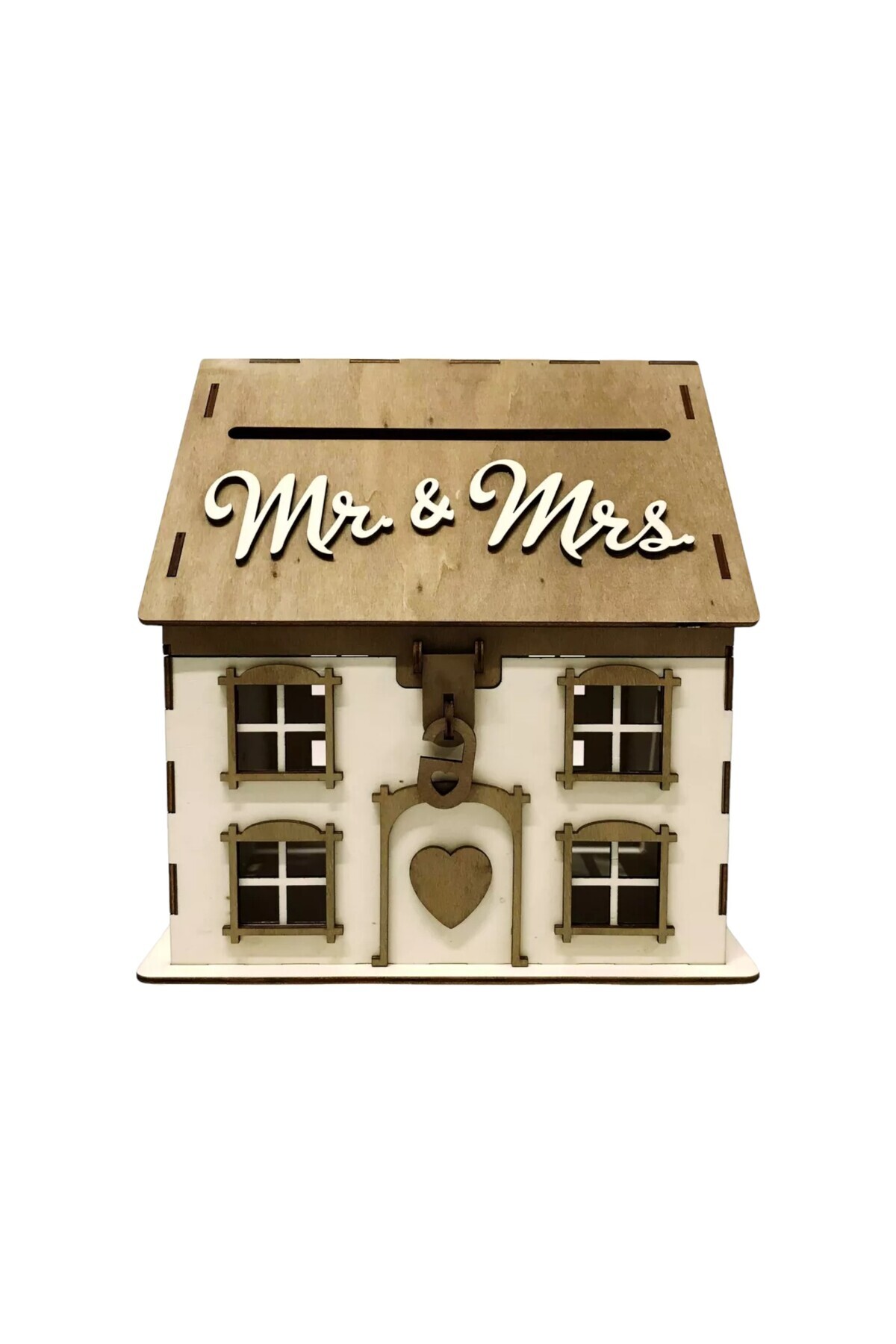 OEM-Wedding gift box, wedding envelope box, wooden gift box, wedding money box, 30x30x30cm 1