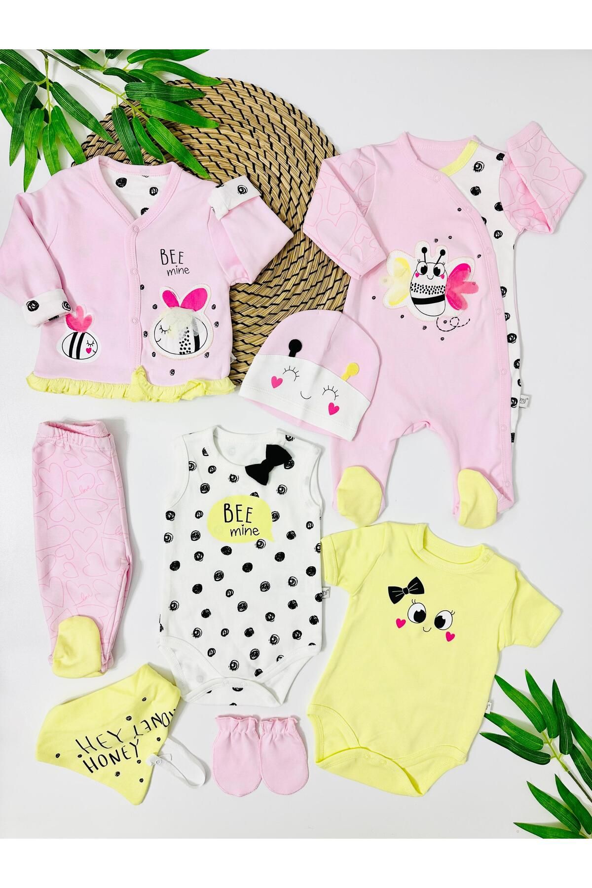 Alpbebe Australla Honey Yenidoğan Hastane Çıkışı Set - Pembe