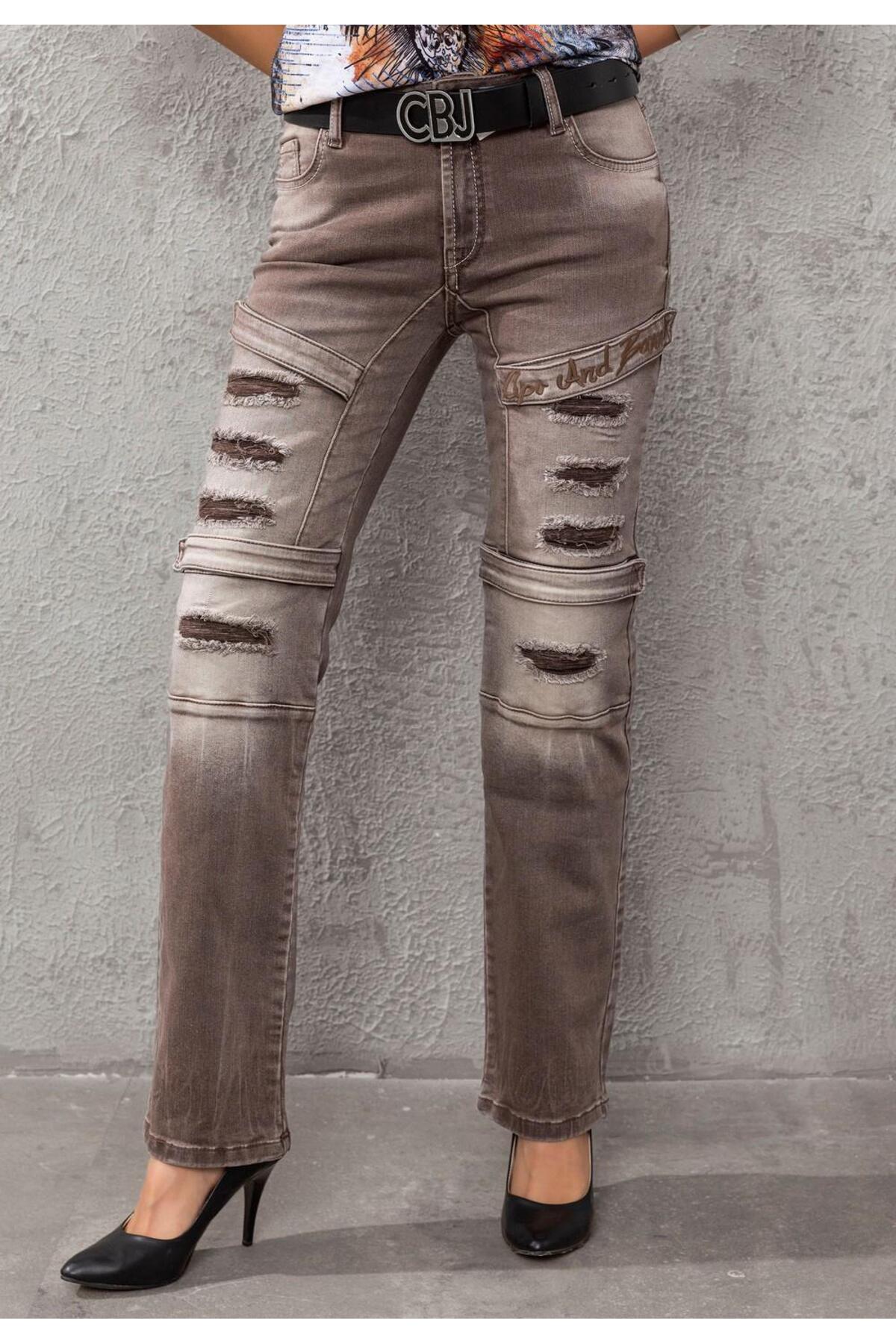 Wd529 Ripped Detailed Women's Pants