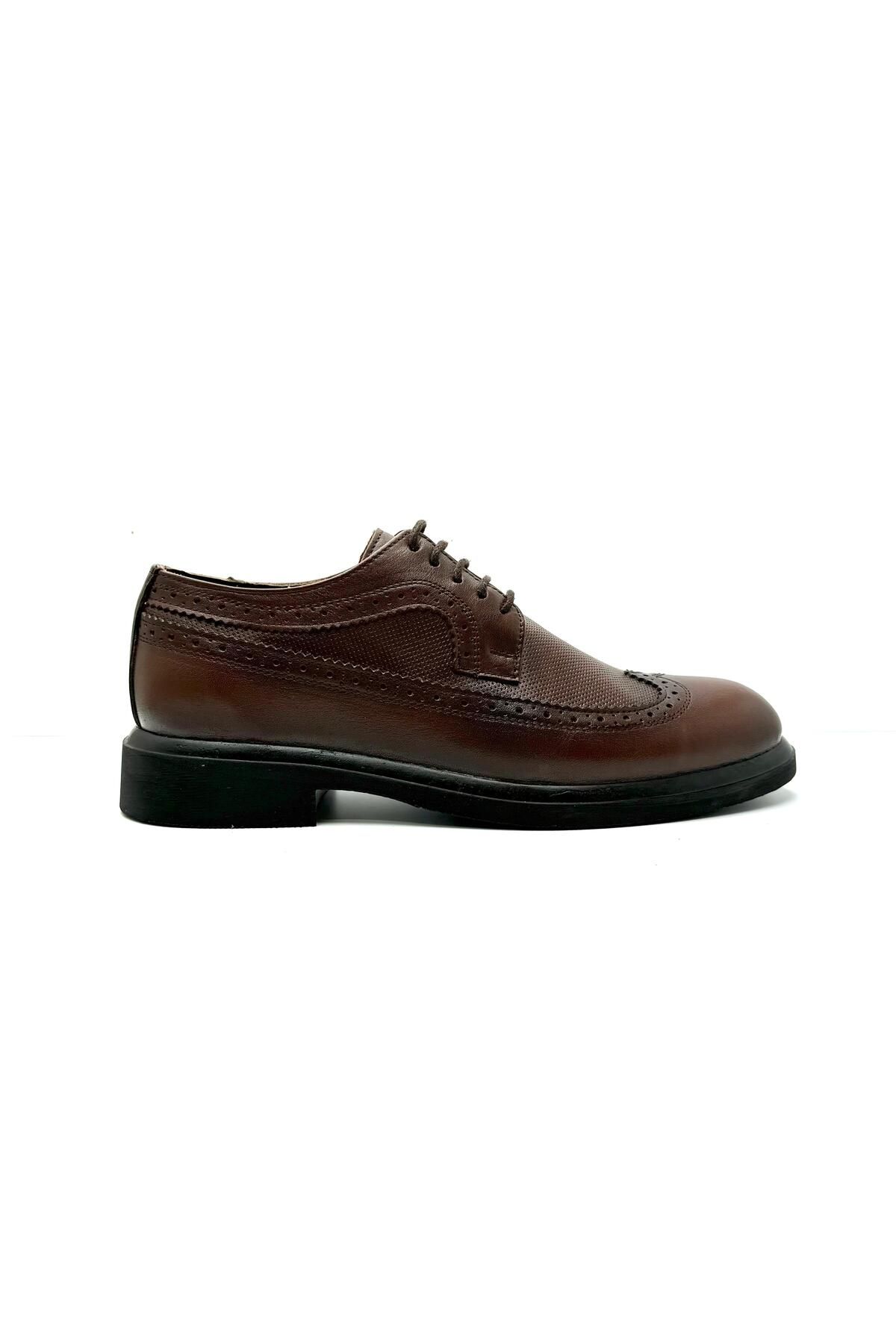İYİSİNDEN SHOES Erkek Hakiki Deri Klasik Ayakkabı – M Modeli Bağcıklı