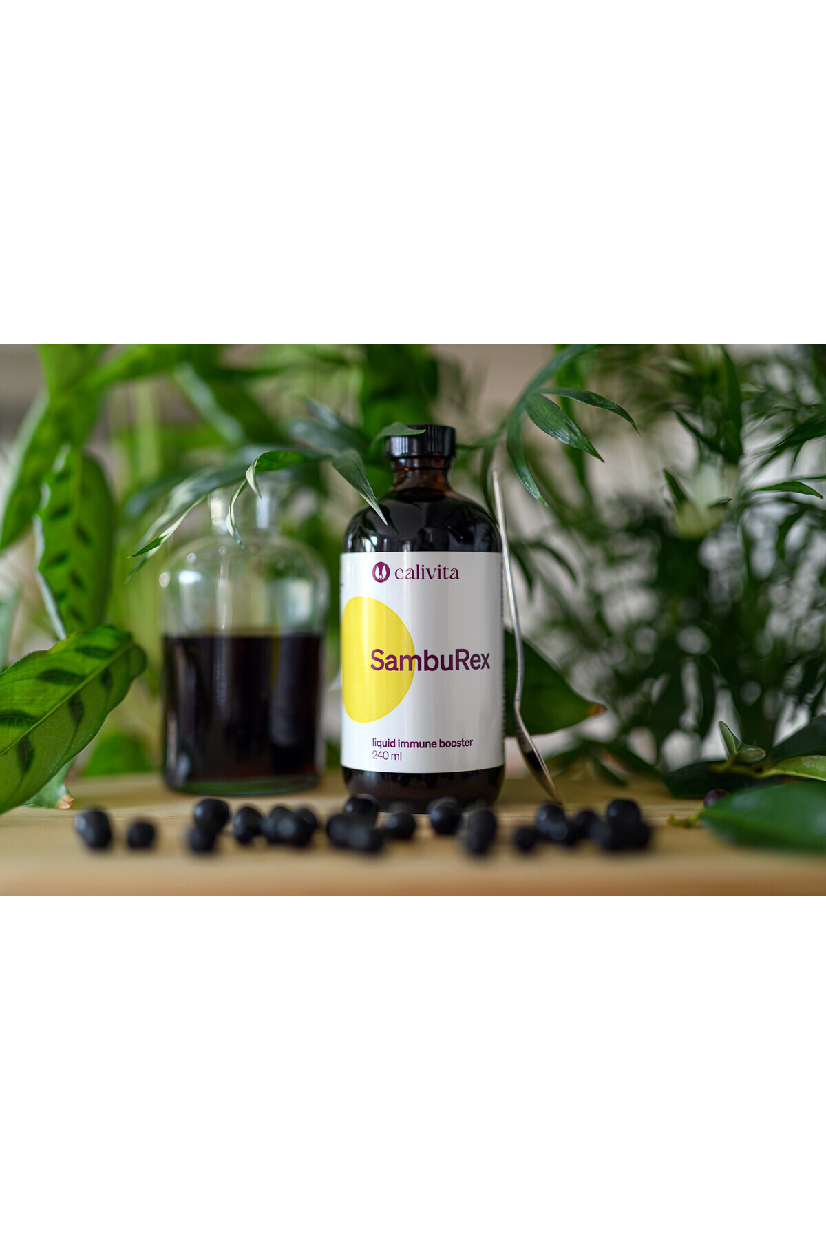 Calivita-SambuRex Complex Nutrițional pentru Imunitate Soc Negru Echinacea Vitamina C Zinc (240 ml) - Calivita 2