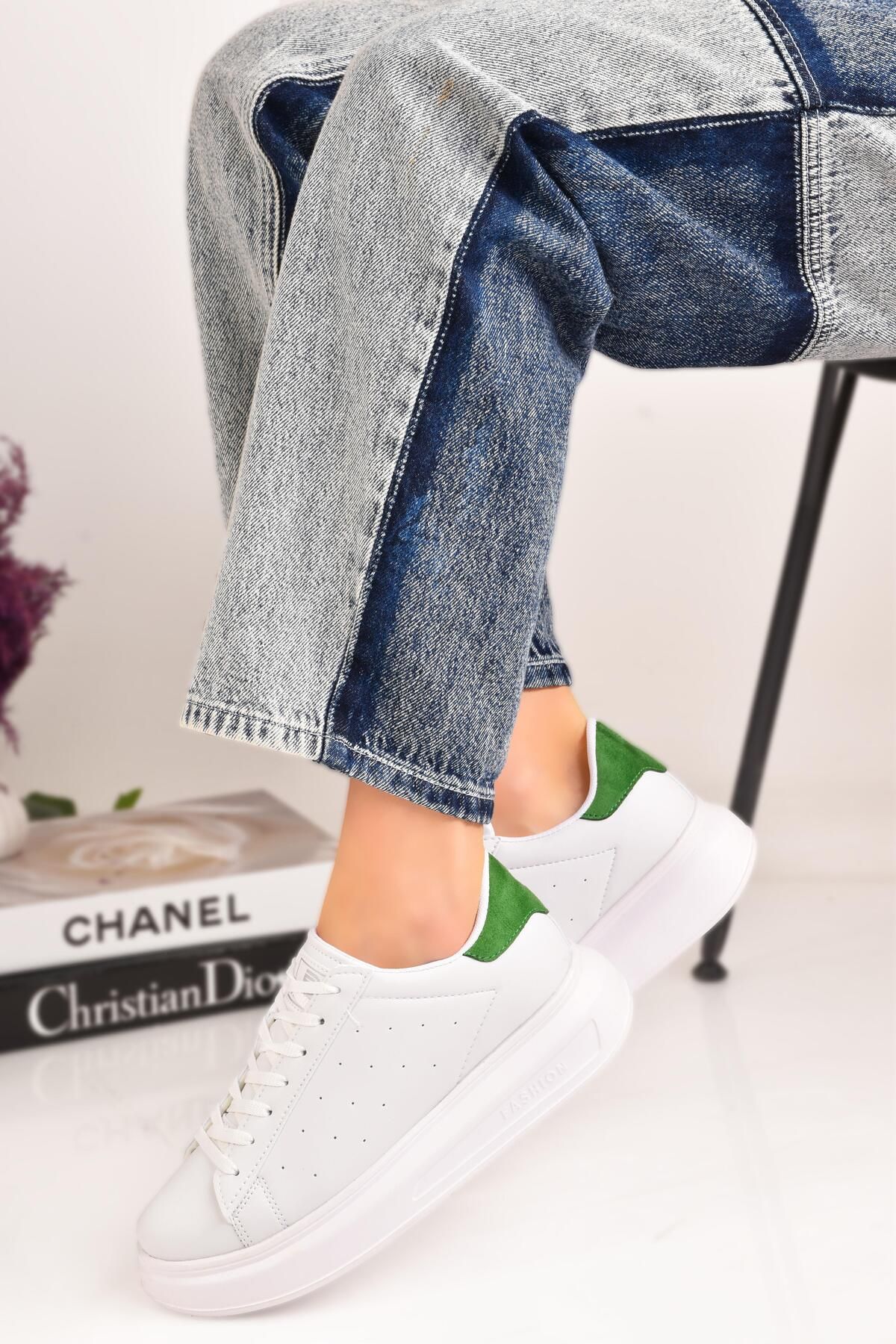 Peta Siyah Kadın Spor Sneaker Casuel Günlük Ayakkabı