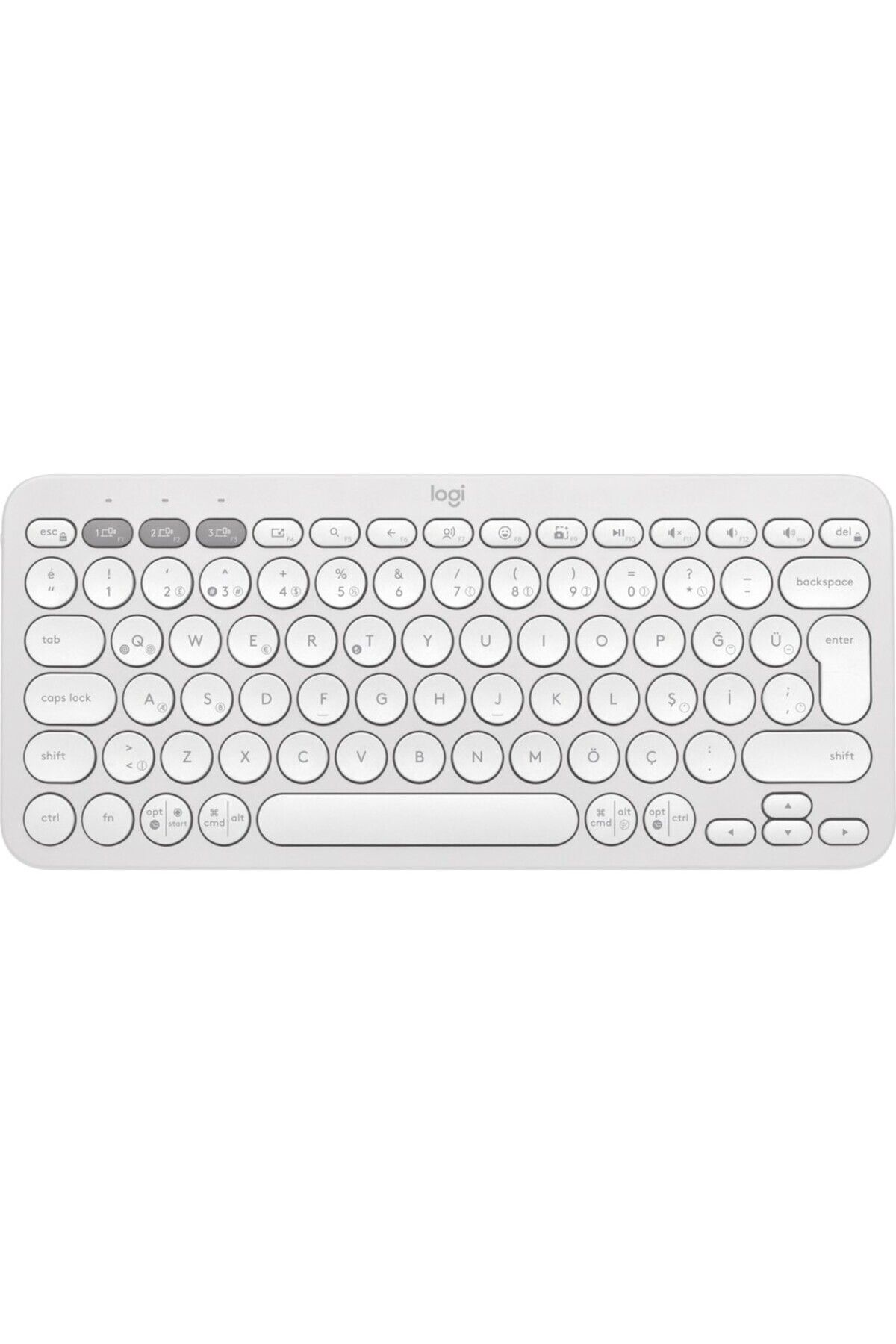PowerS-Pro K380s Çoklu Cihaz Özellikli Bluetooth İngilizce Q Klavye