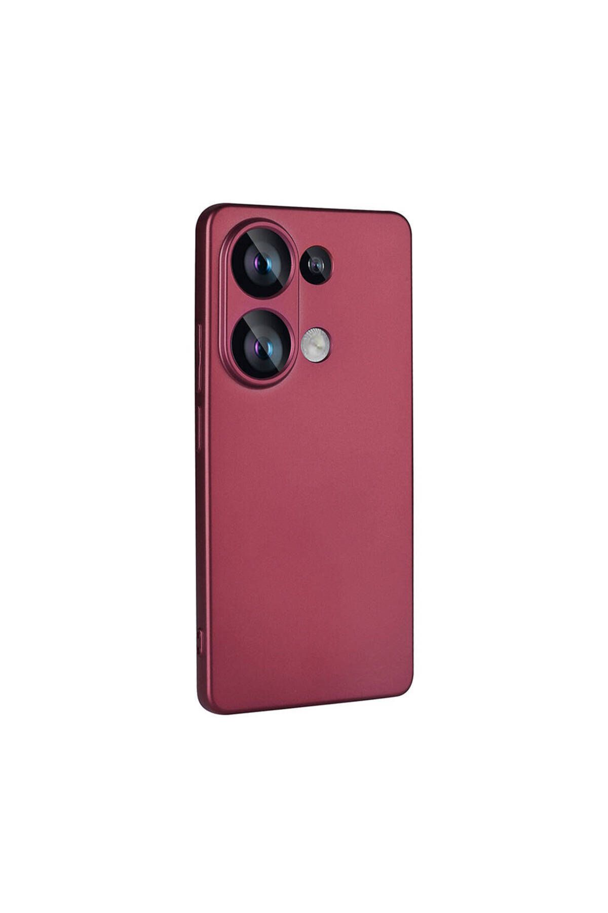 HTstore Xiaomi Uyumlu Redmi Note 13 4G Kılıf Zore Premier Silikon Kapak-Mürdüm