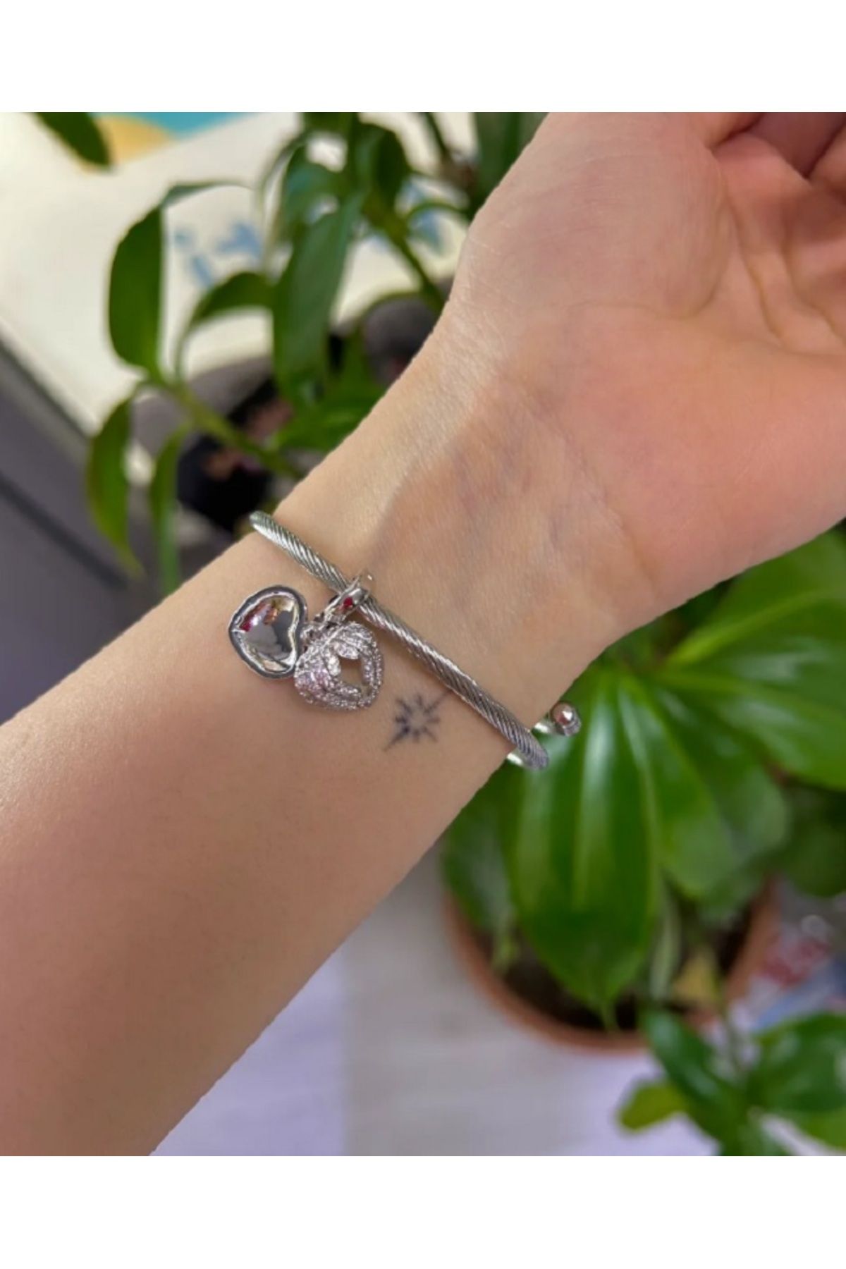 Esra Yılmaz Collection Çelik Kalp Charm PndrA