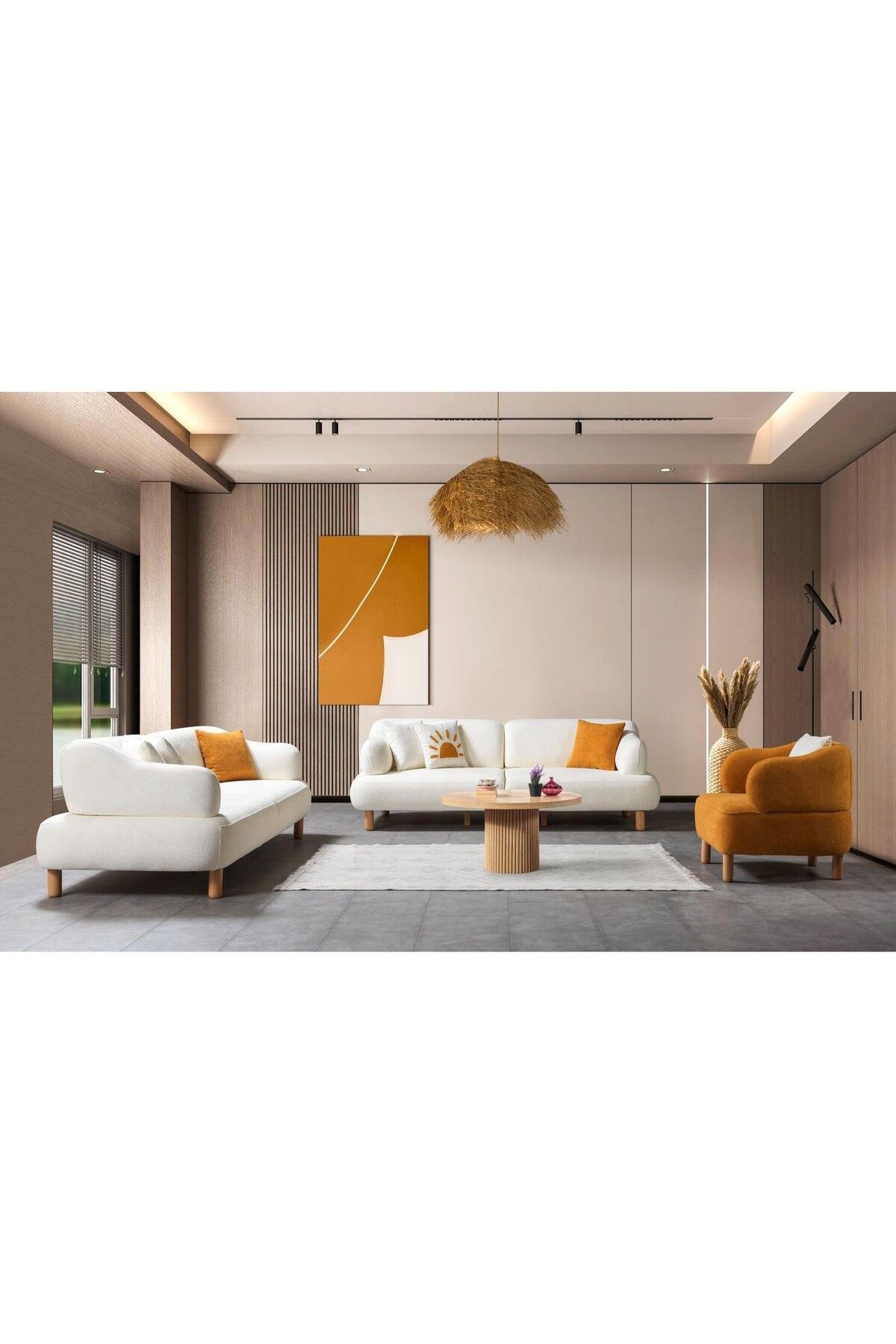 Luxehome Petra Koltuk Takımı (3+3+1)
