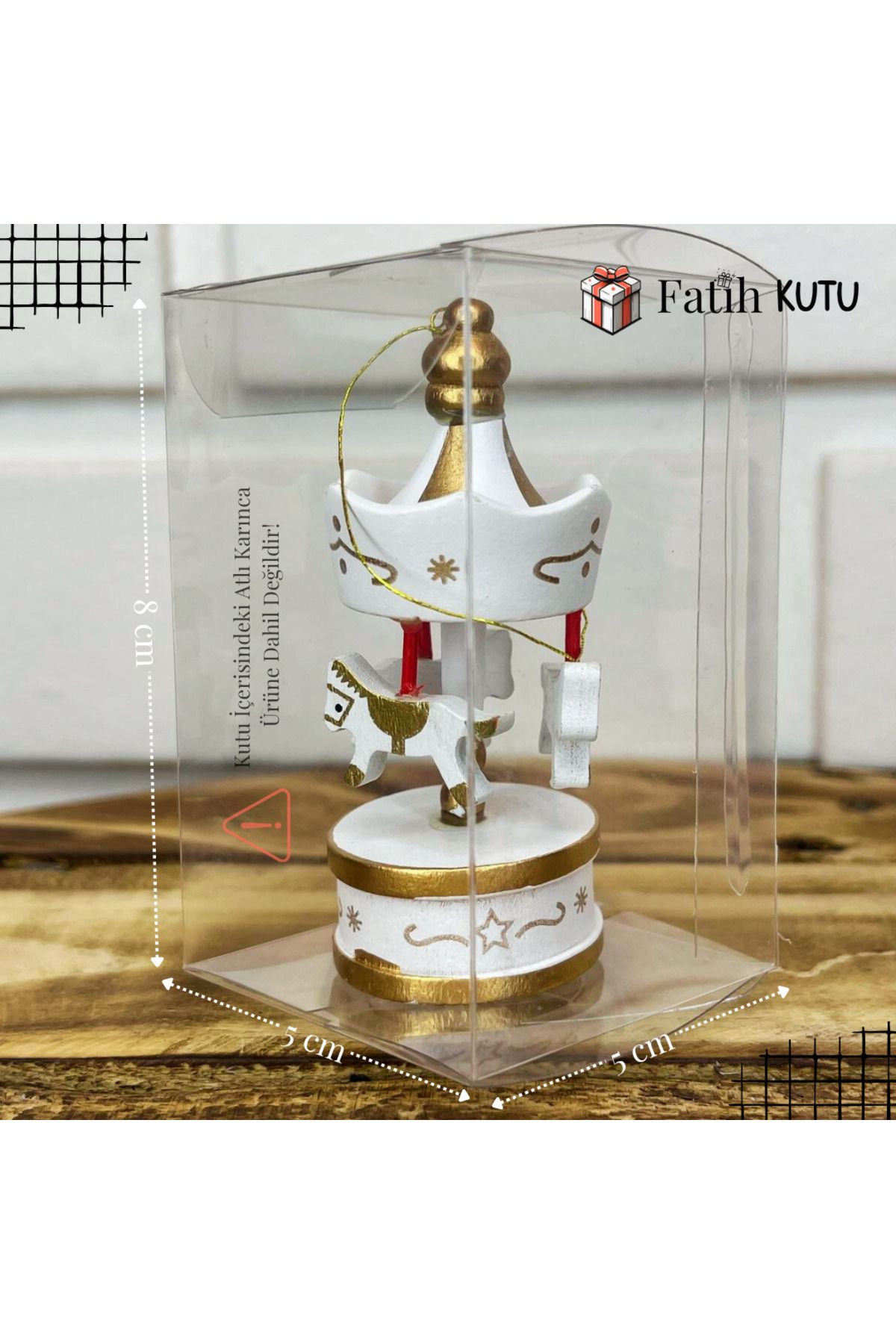 Fatih Kutu 5x5x8 cm Demonte Şeffaf Kutu, Full Asetat – 10'lu | Atlı Karınca Kutusu
