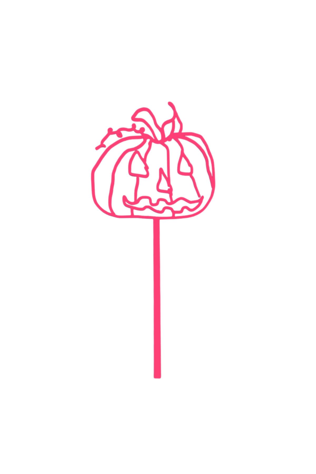 OEM Decoratiune "pumpkin" Angry Pumpkin, Dovleacul Furios 18 X 8,3 Cm Roz Zmeuriu - All Ages