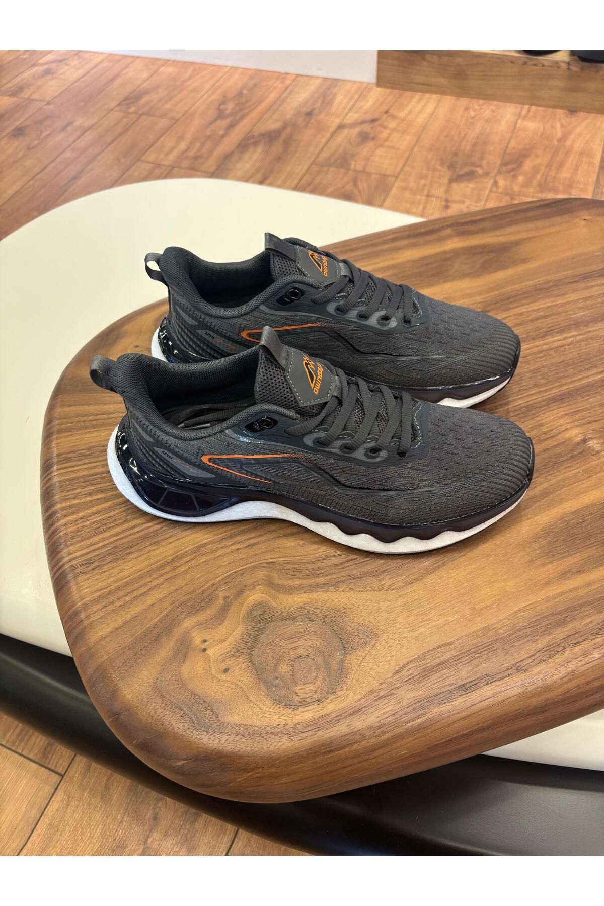 Paulo OWNDAYS FÜME FİLELİ TRİKO ERKEK AYAKKABI SNEAKERS - ERKEK SPOR AYAKKABI