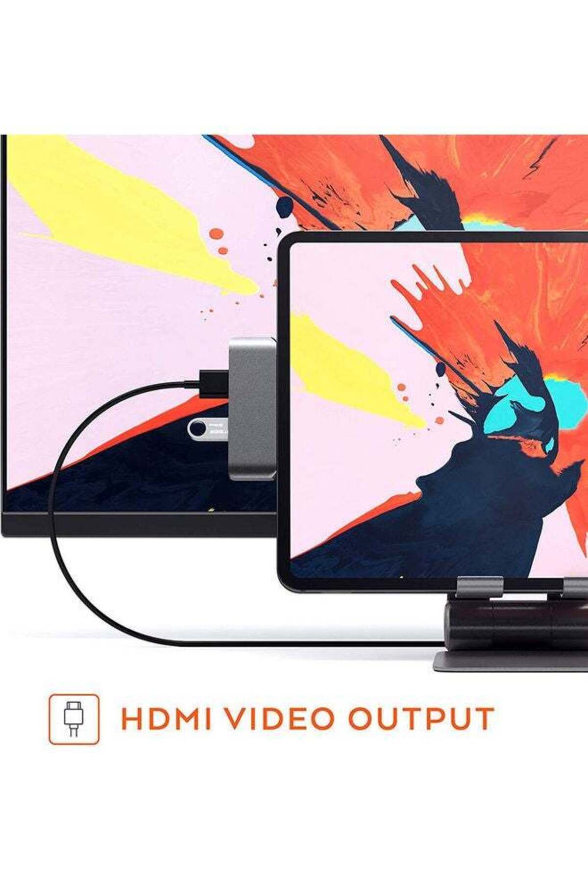 fulina-محول موزع USB-C 4 في 1، محمول، مزود بخاصية توصيل الطاقة USB-C، يدعم الشحن ثنائي الاتجاه، رمادي 6