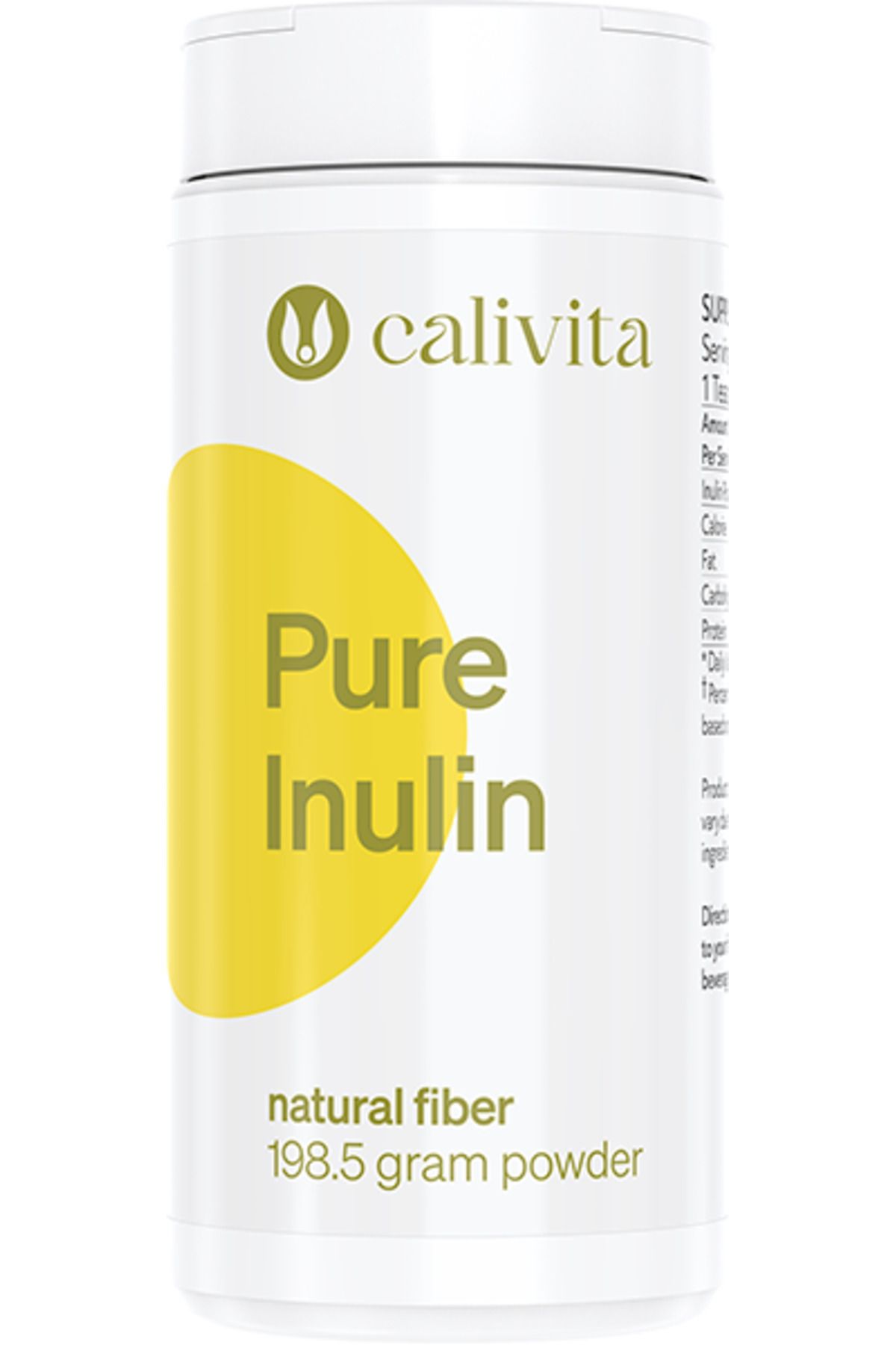 Calivita Supliment Alimentar Cu Inulină Pură, Pudră Din Cicoare, Pentru Sindromul De Intestin Iritabil (198,5 G) - Calivita - One Size