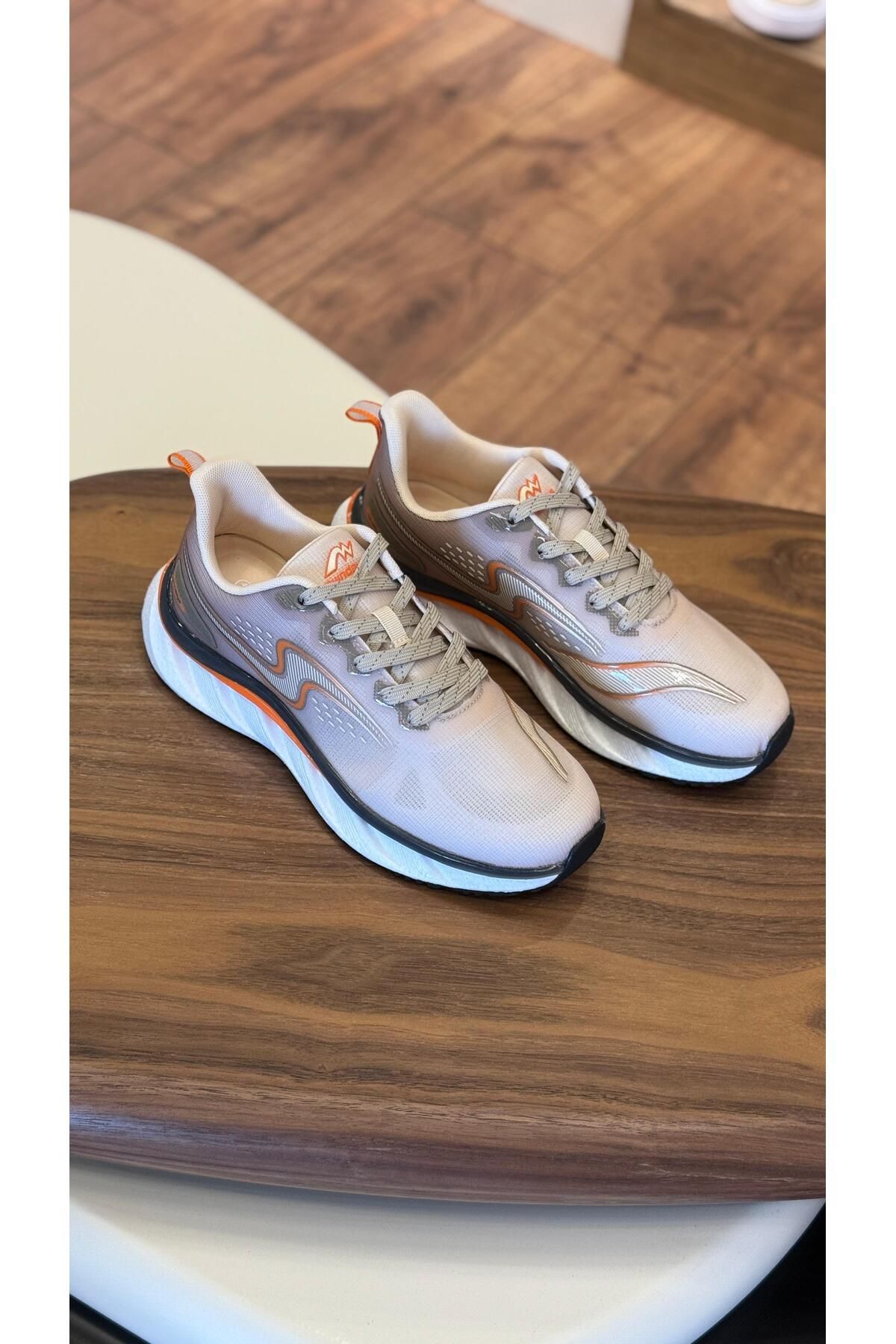 Paulo OWNDAYS BEJ FİLELİ TRİKO ERKEK AYAKKABI SNEAKERS - ERKEK SPOR AYAKKABI