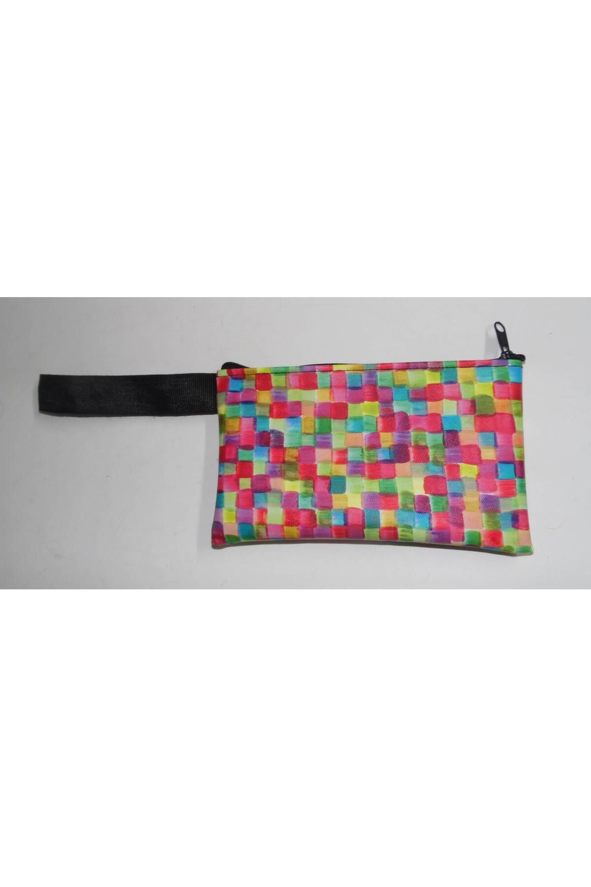 lordecollection Fermuarli Kadin Clutch Makyaj El Çanta Cüzdan 12x20cm Çok Renkli̇