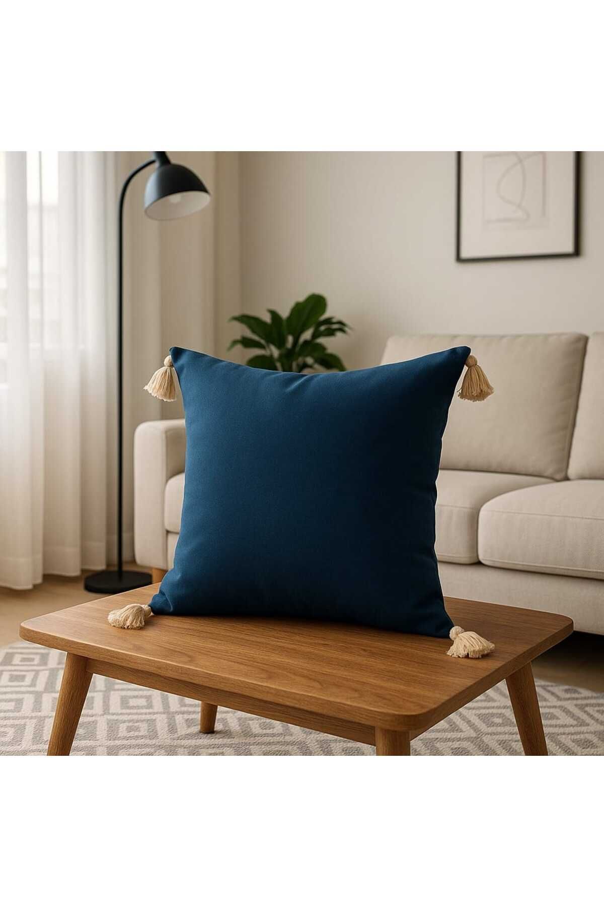 NOİR HOME CONCEPT Püsküllü Kırlent Kılıfı 2 li
