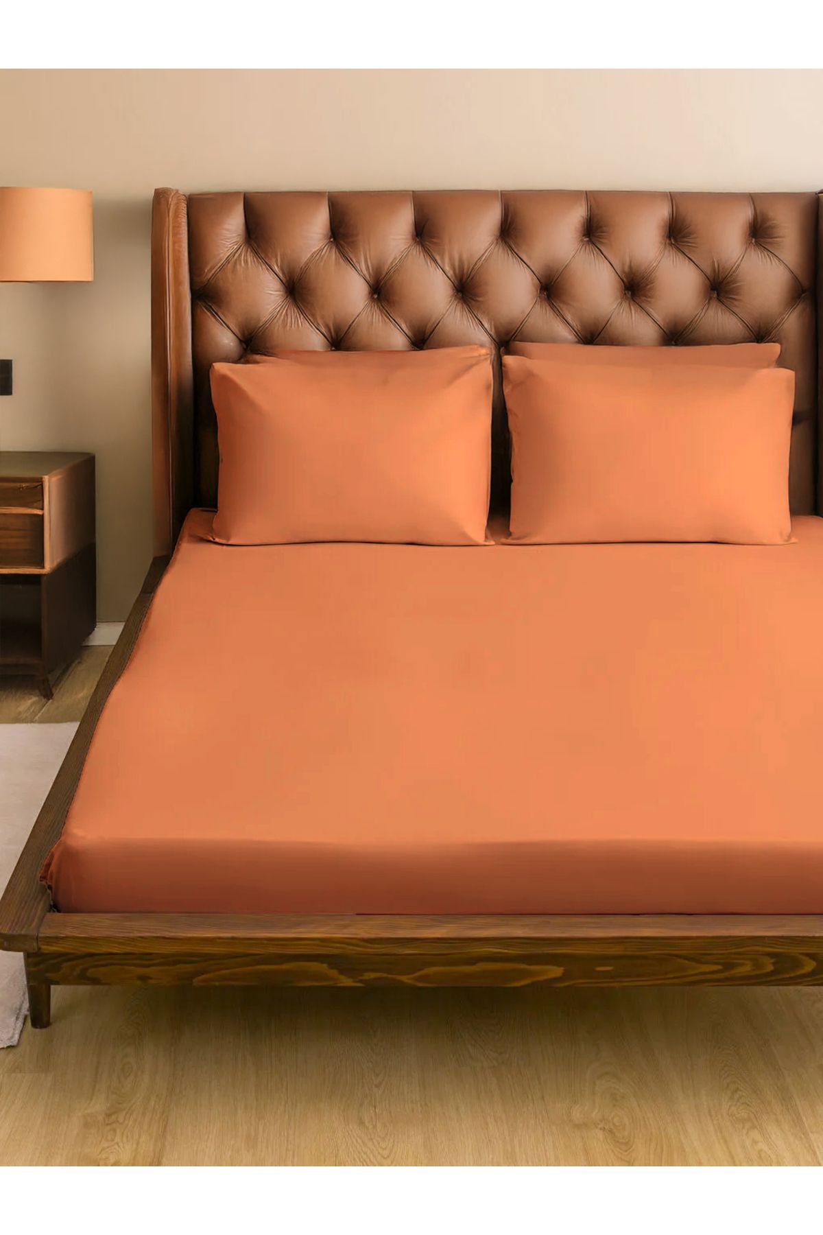 Arte Cotone Mikro Saten Lastikli Fitted Çift Kişilik Çarşaf Seti