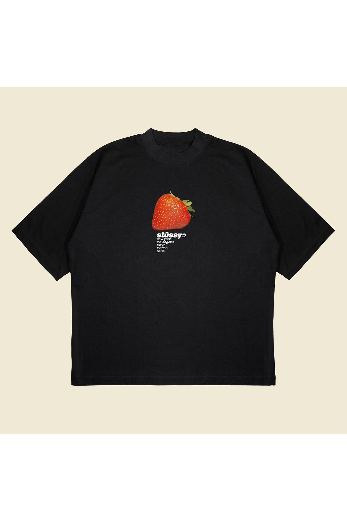 Tarzsokak Strawberry S. Boxy Fit Oversize Unisex Tshirt – Baskılı Tişört |