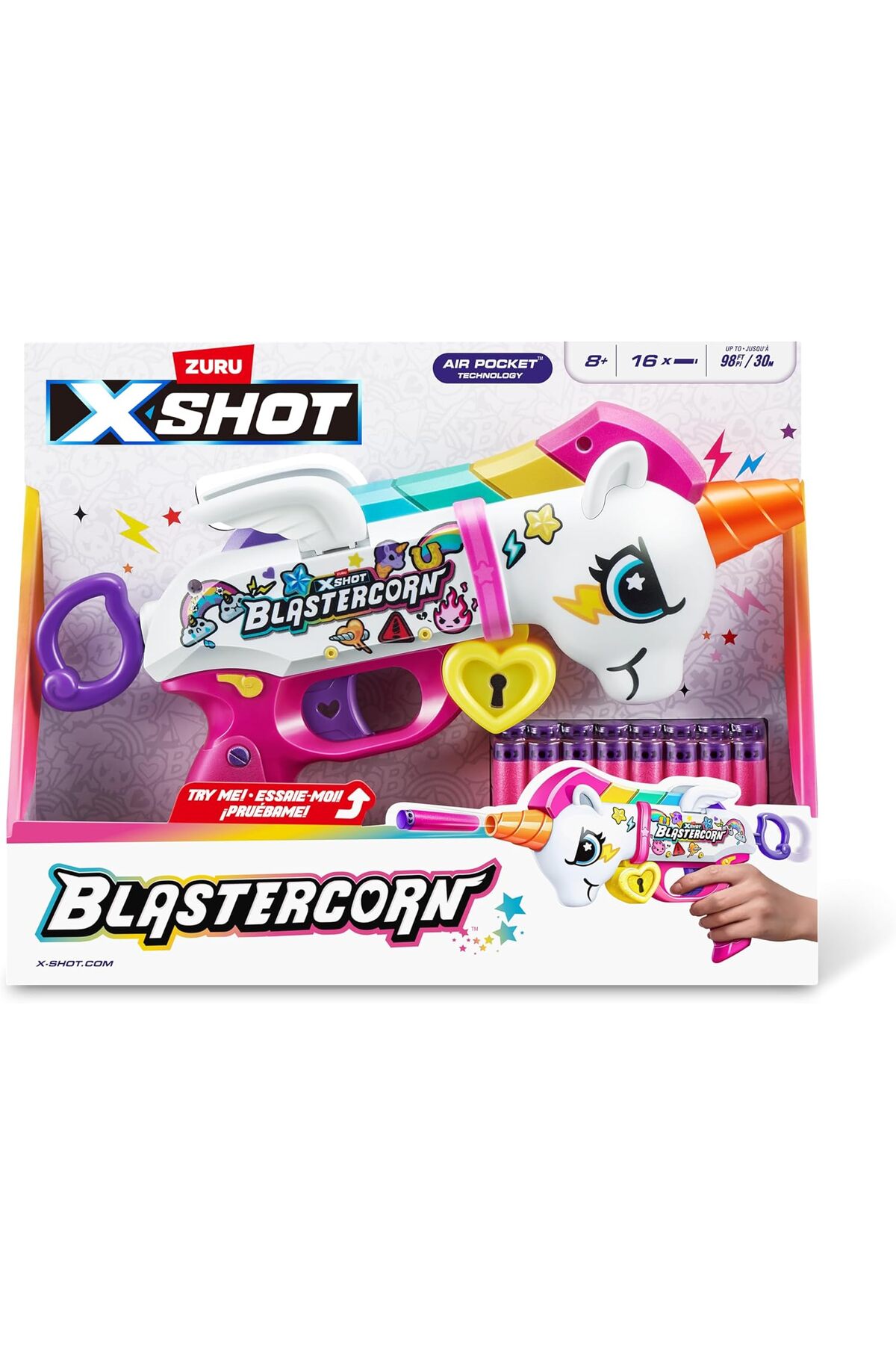 Genel Markalar X-Shot Blastercorn 16 Mermili Sünger Dart Atan