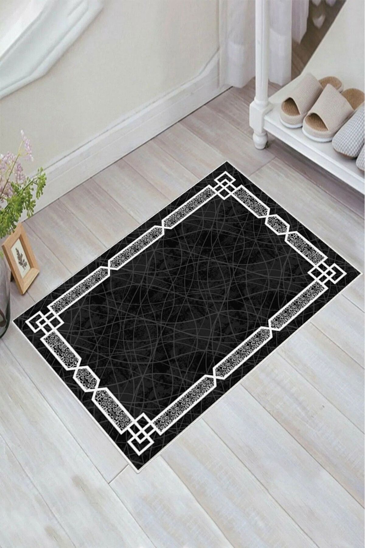 nova century Kaymaz Taban Yıkanabilir Banyo Paspası - Nova Bath Desenli 50*80 Cm