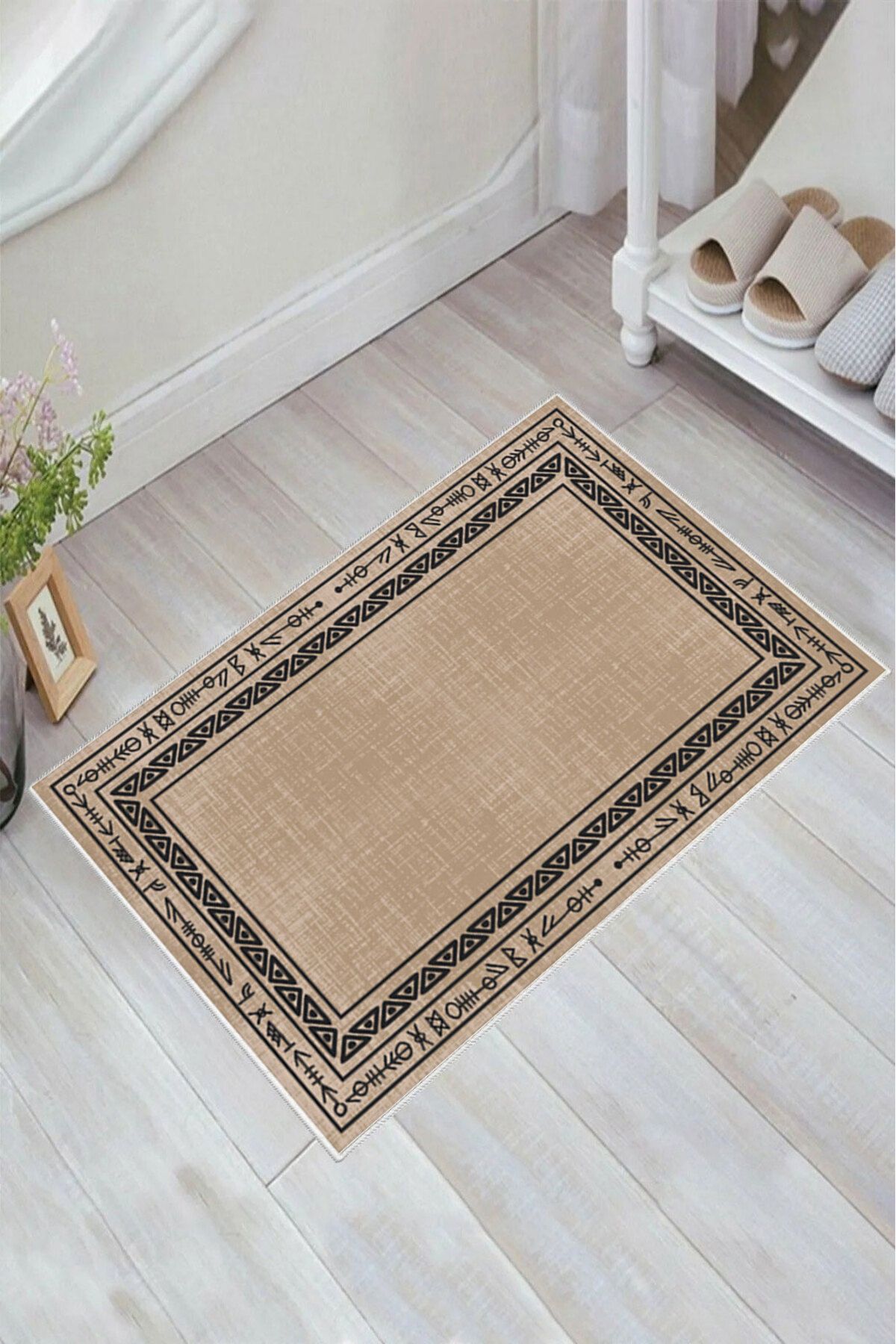 nova century Kaymaz Taban Yıkanabilir Banyo Paspası - Nova Bath Desenli 50*80 Cm