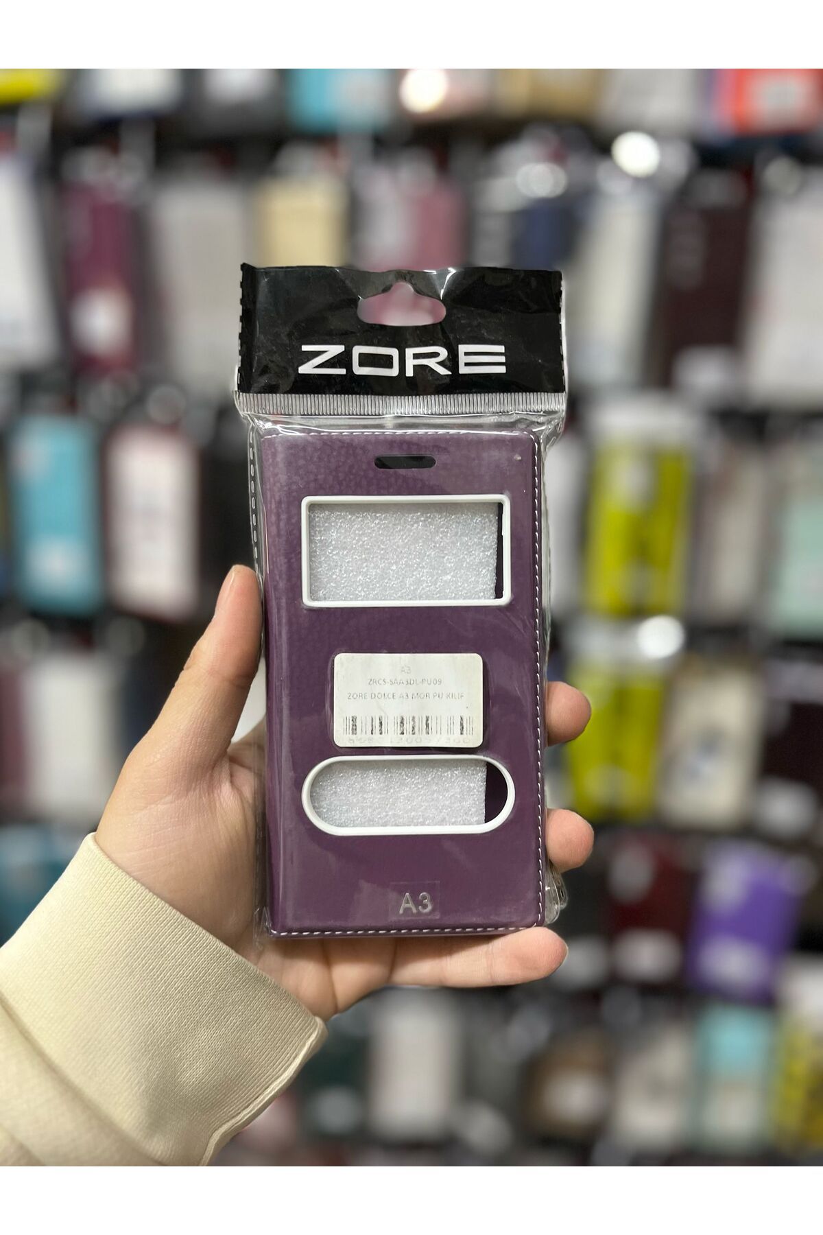 zore Samsung A3 Dolce Kapaklı Kılıf
