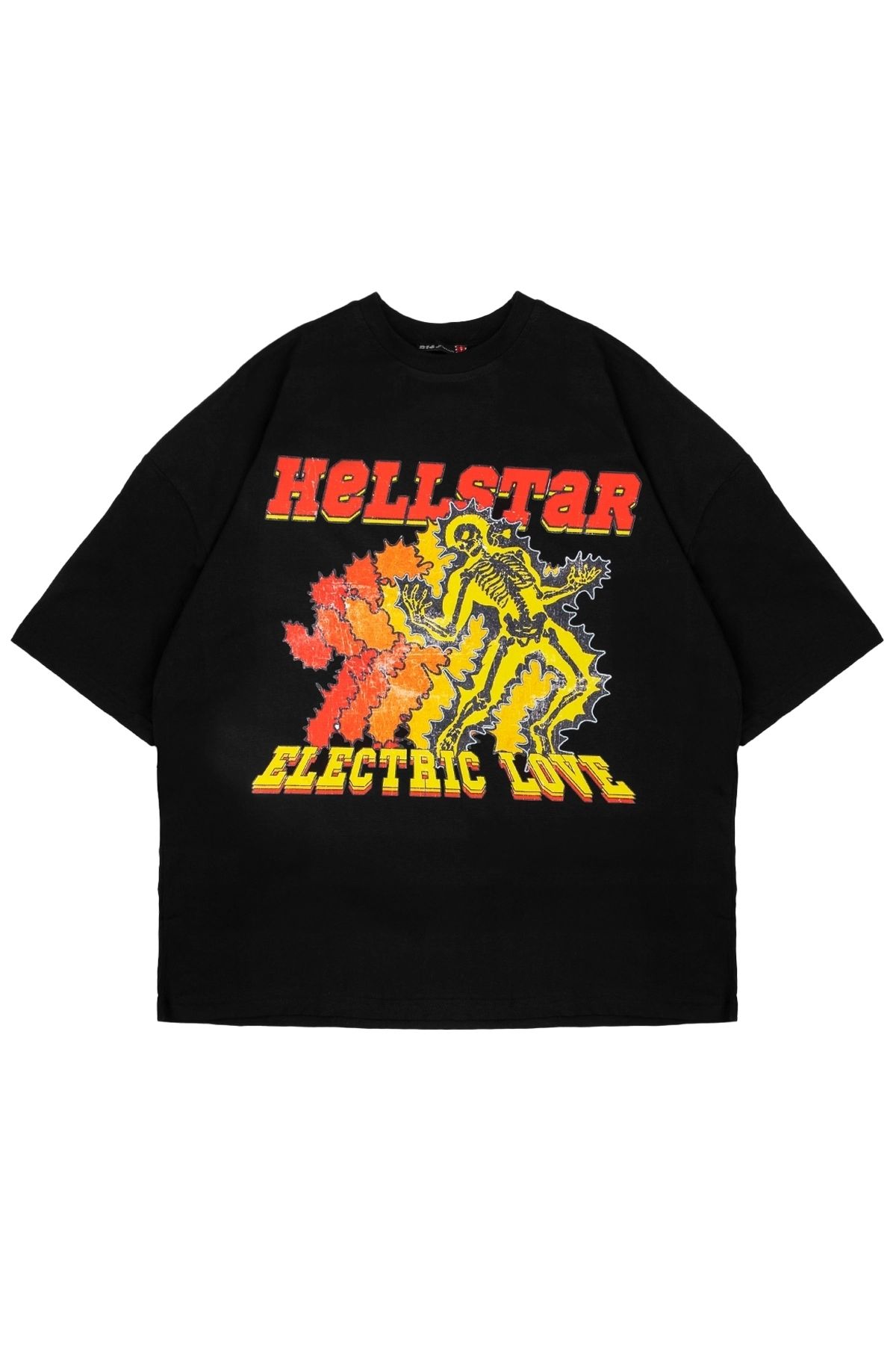 Tarzsokak Hellstar Baskılı Siyah Oversize Unisex