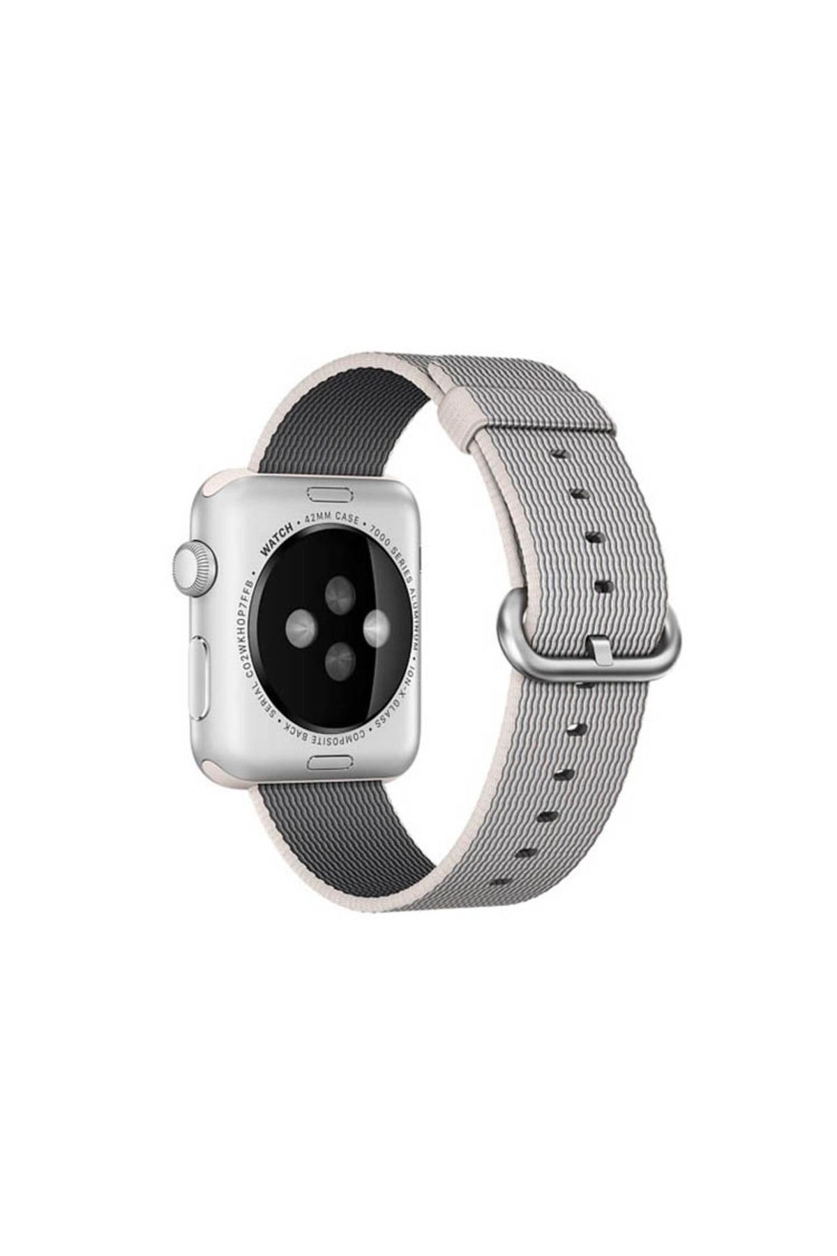 REDz Accessories-Curea sport compatibilă cu Apple Watch, nailon țesut, textil, albă - 38/40/41 mm 1
