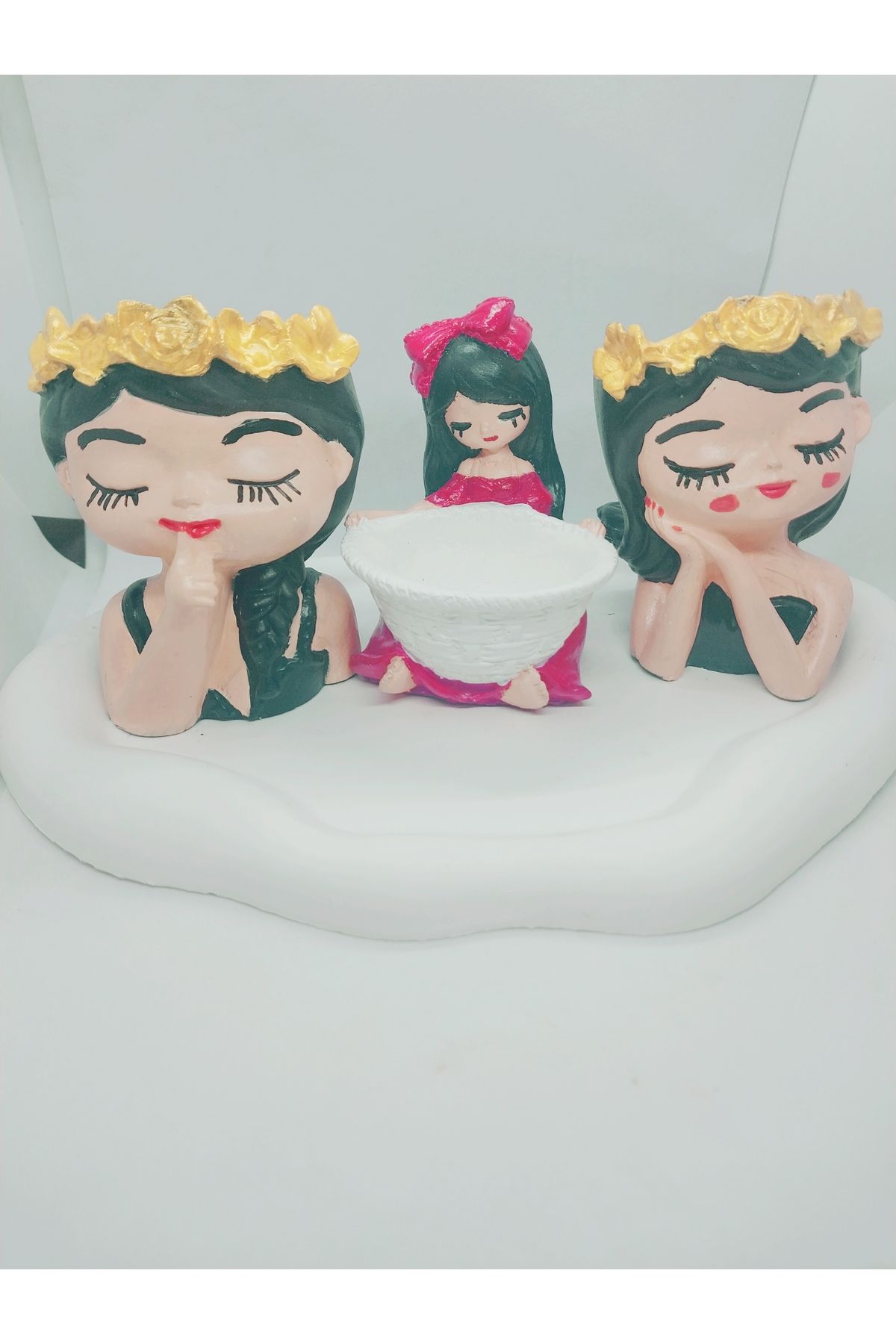 Handmade El yapımı hediyelik urunler set hediyelik set bulut tabakli 4 parca