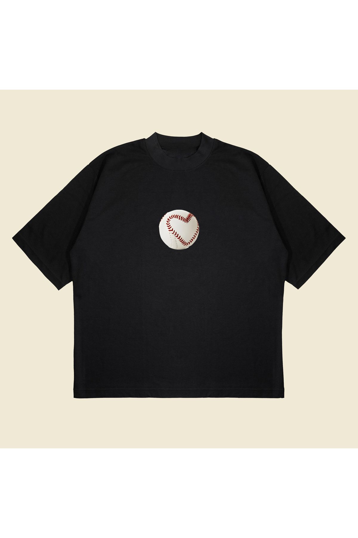 Tarzsokak Baseball Tee Baskılı Oversize Unisex Pamuklu Nefes Alan Kalın Kumaşlı