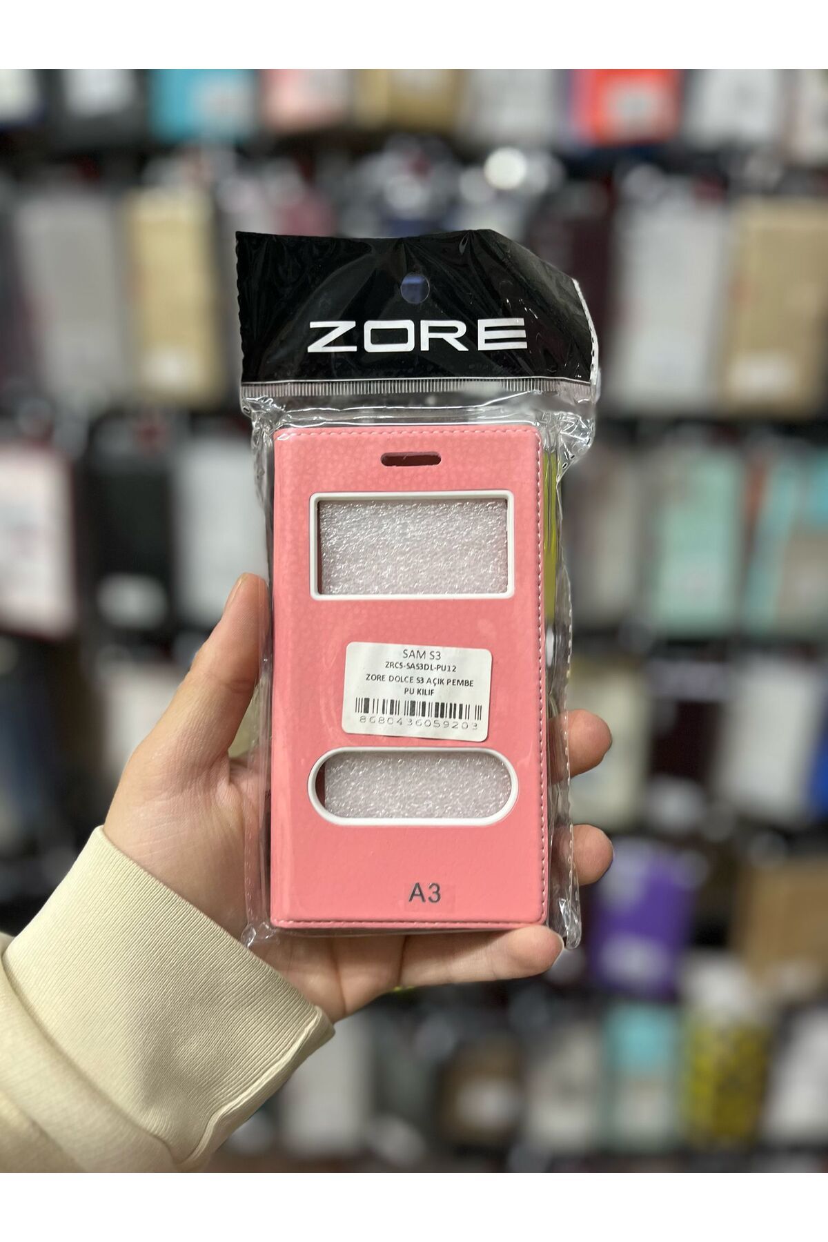 zore Samsung A3 Dolce Kapaklı Kılıf