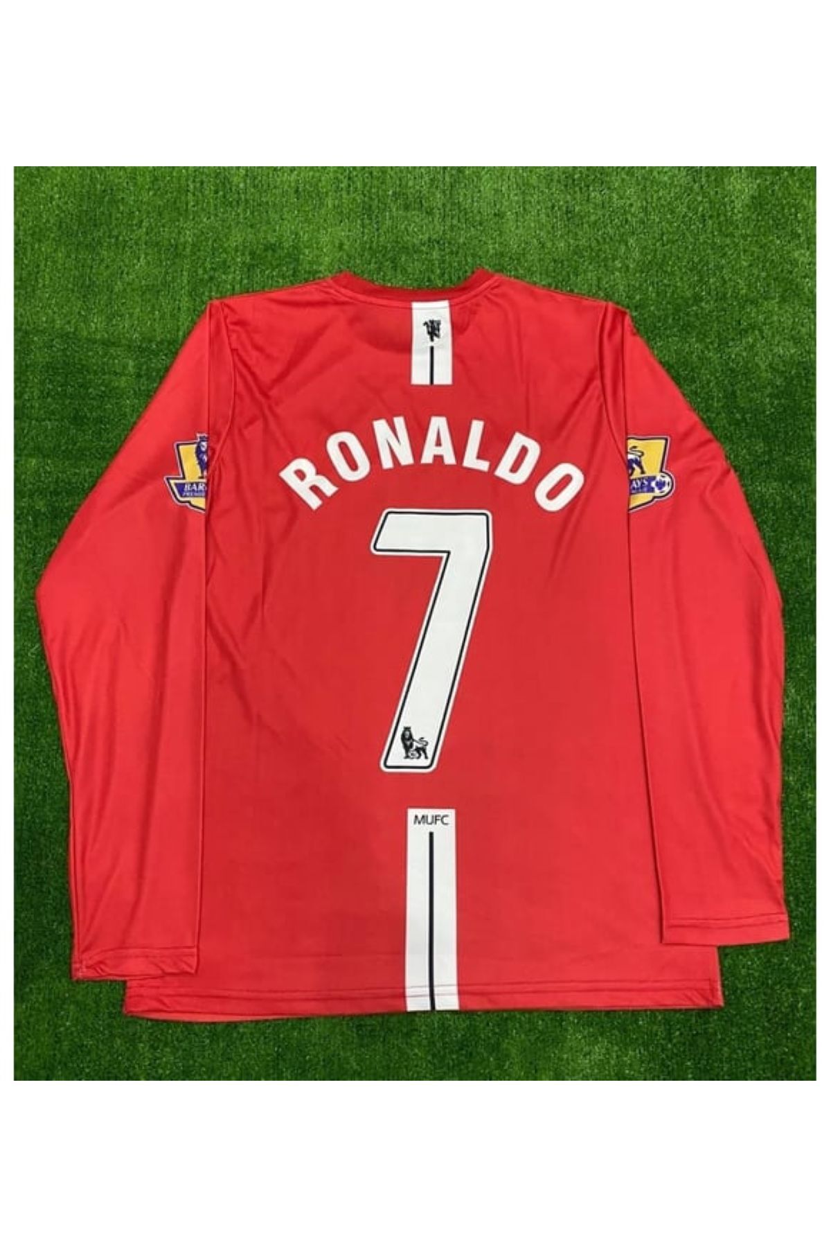 yenteks KOPYA - M.UNITED MOSCOW RONALDO 2008 KIRMIZI UZUN KOL YETİŞKİN FORMASI