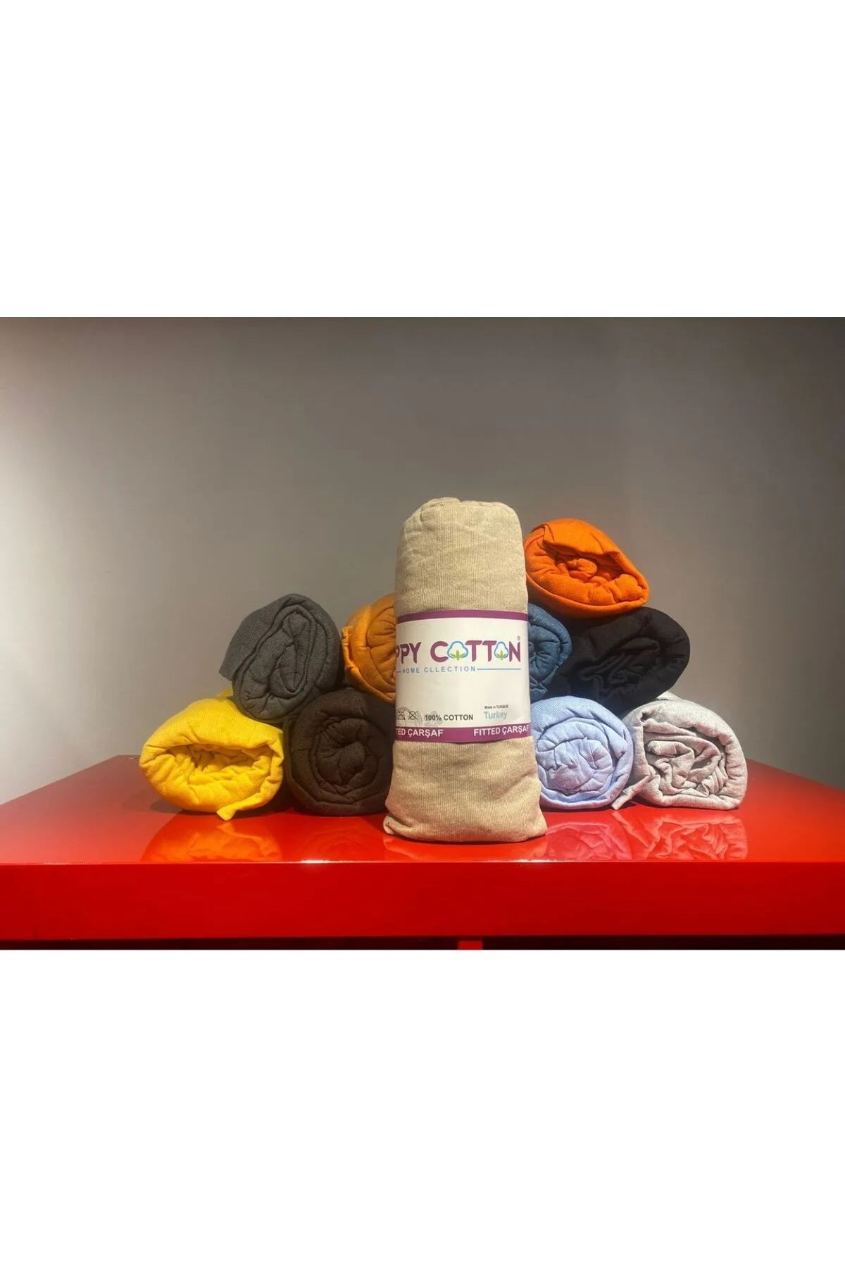HAPPY COTTON Lastikli Çarşaf Pamuklu Penye Çift Kişlik