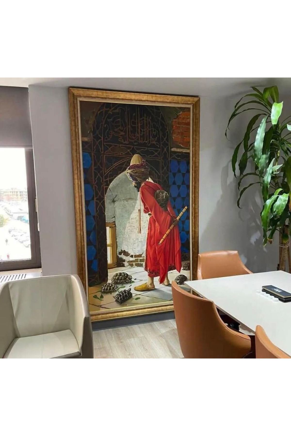 giyense ALTIN VARAKLI PASPARTULU KAPLUMBAĞA TERBİYECİSİ TABLO