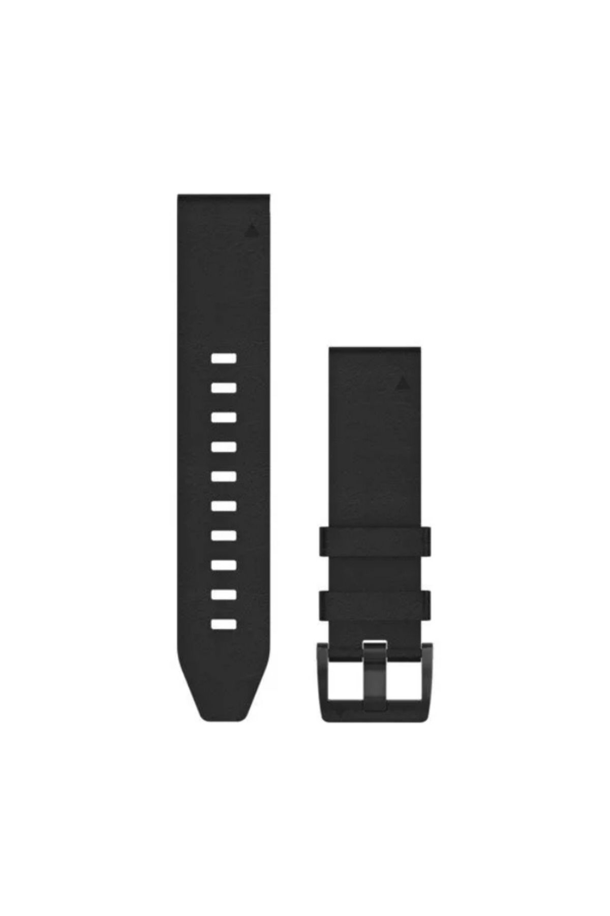 Garmin Quickfit 22 mm Yedek Kayış - Siyah Deri