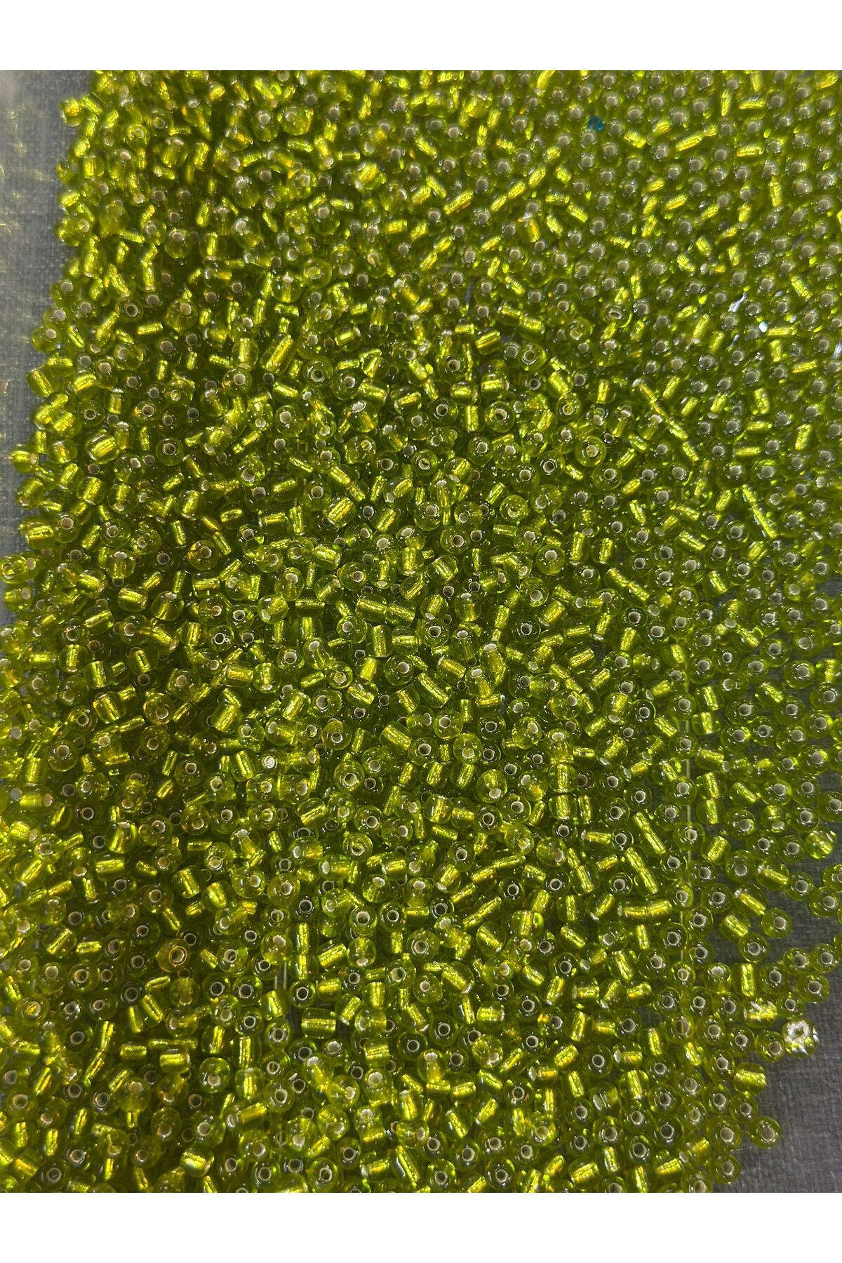 Gönülden Tasarım 25 GR 4 MM TOMBUL BONCUK OYA YAZMA TAKI BONCUĞU Yeşil