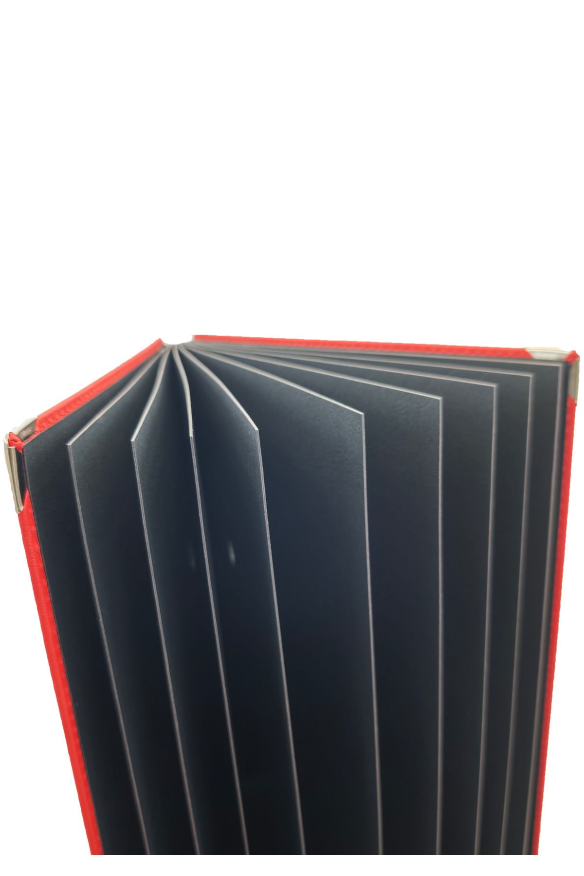 ankara menü-Red Leather Signature Folder - Mapa Presentation File - Document Folder (10 Leafs) 1