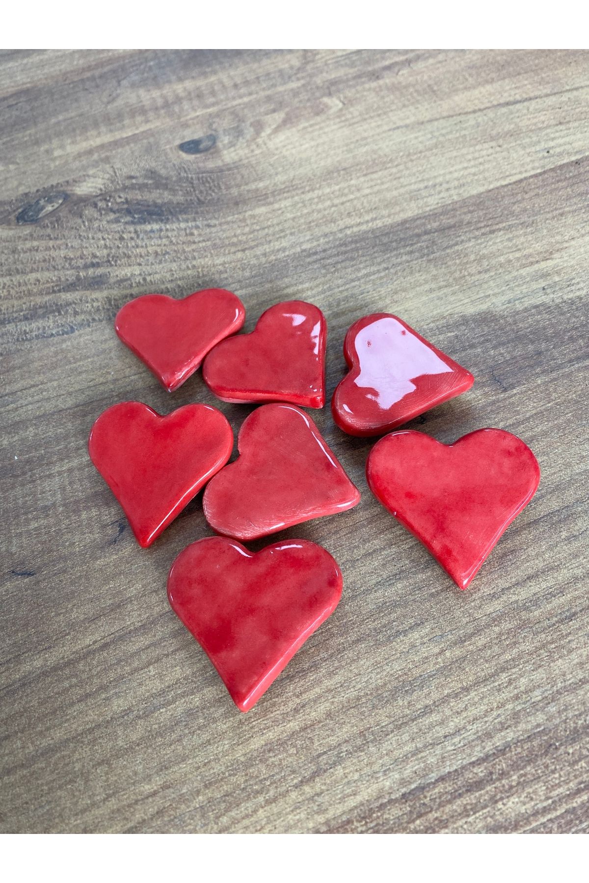 FABU El yapımı kalpli magnet seramik