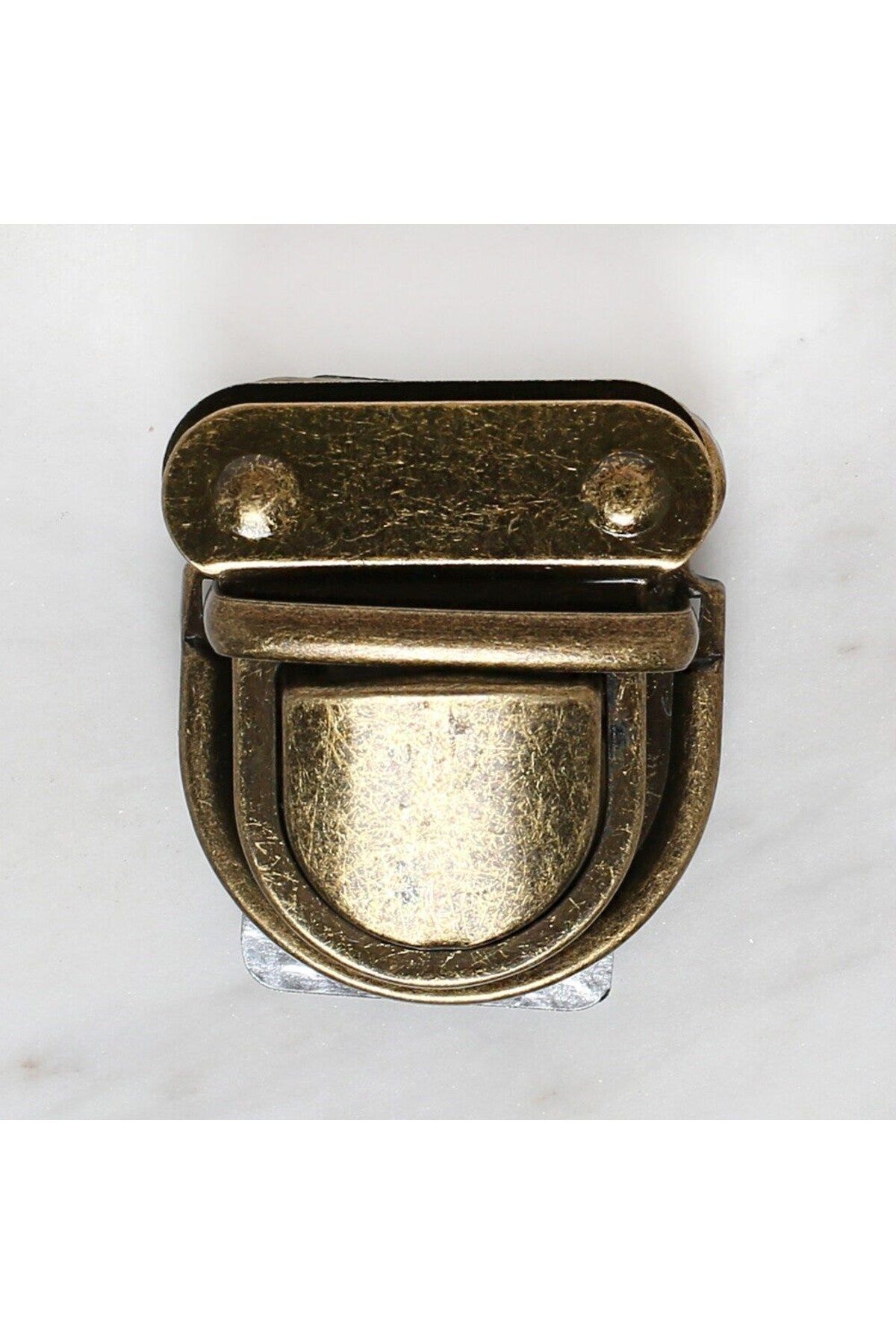 Emperium Loren Metal Çanta Kilidi Büyük Antik Sarı