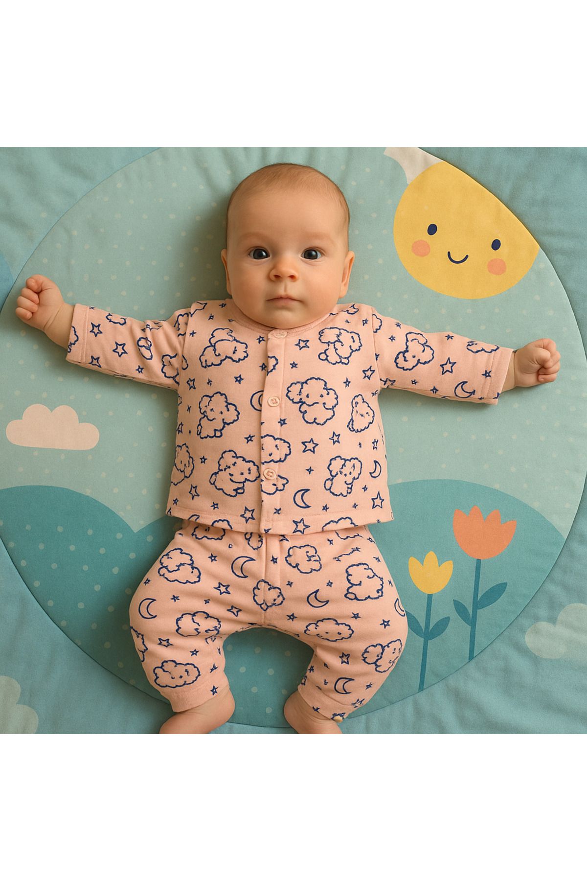Soft kids Bebek Takım Ayıcık Baskılı