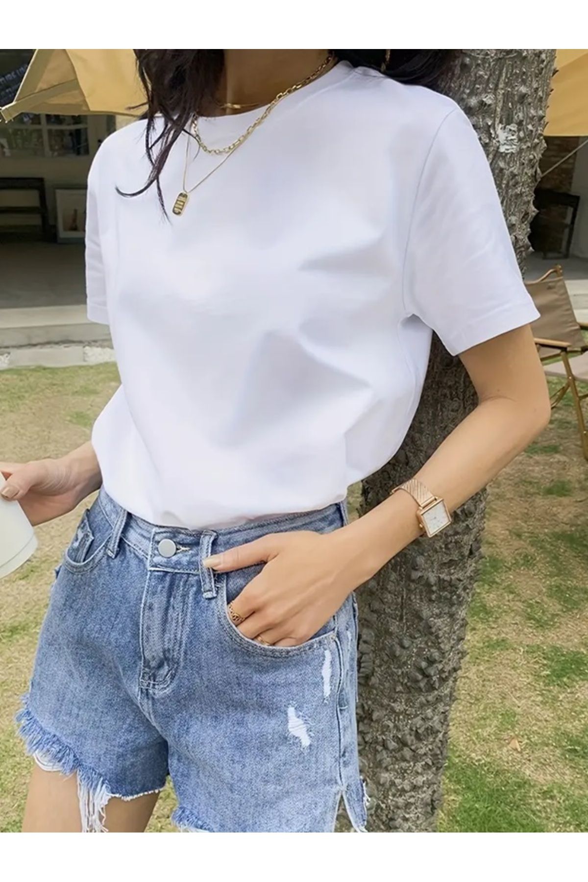 Touz Moda Basic Unisex Oversize T-Shirt