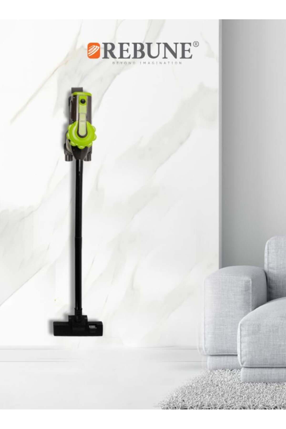 مكنسة كهربائية سلكية خفيفة الوزن 600 واط - 800 مل - أسود - RE-9-022