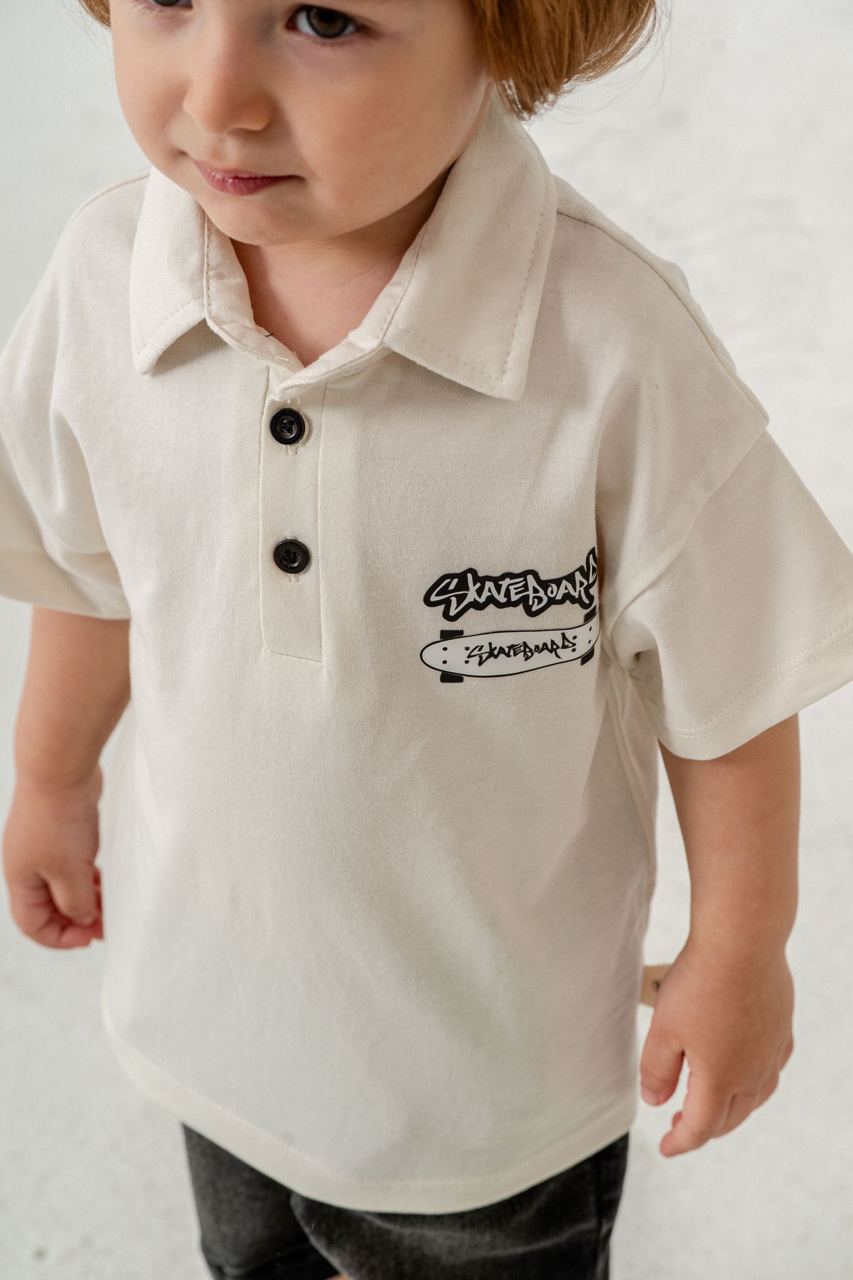 Pasur Bebe ERKEK BEBEK POLO YAKA TİŞÖRT - KOT KAPRİ İKİLİ TAKIM