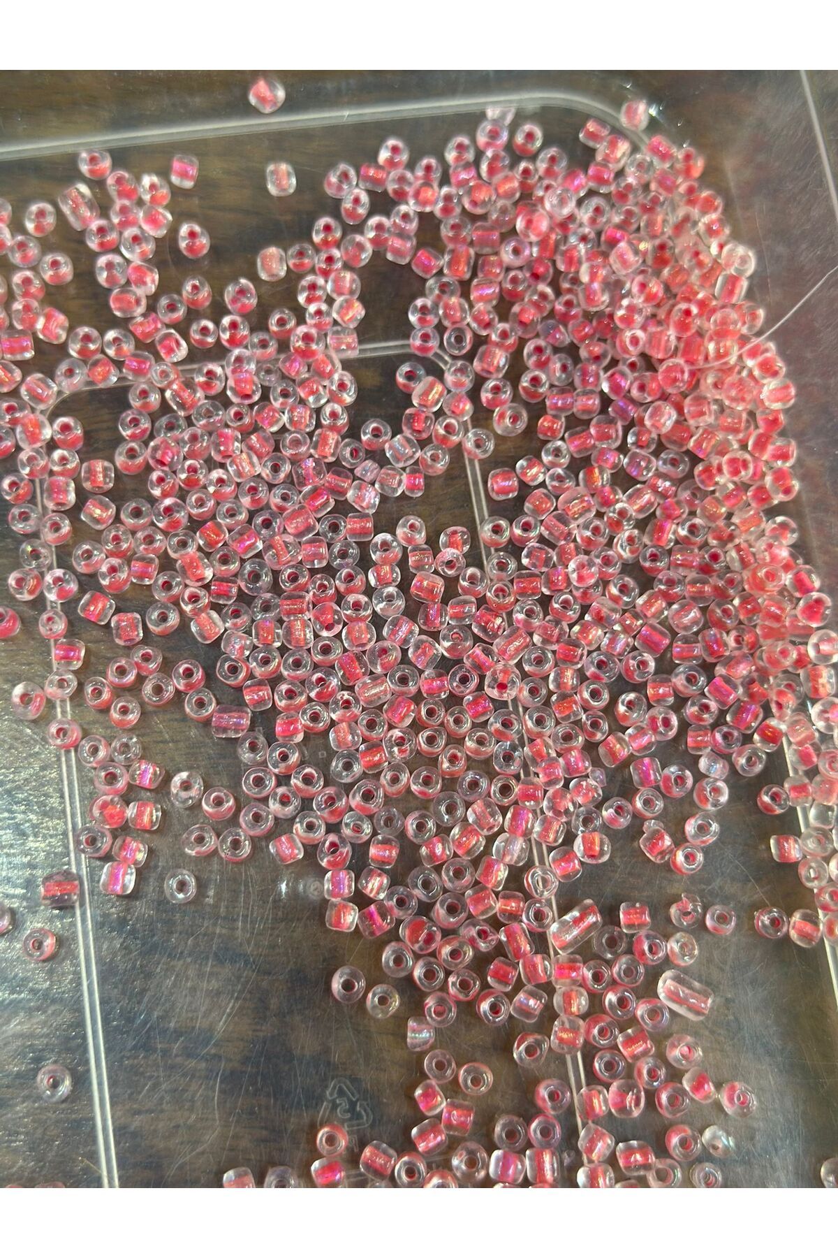 Gönülden Tasarım 25 GR 4 MM TOMBUL BONCUK OYA YAZMA TAKI BONCUĞU Pembe