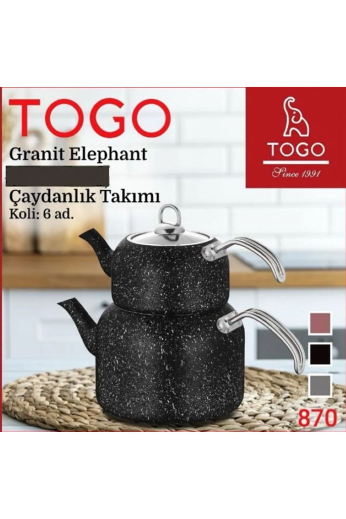 TOGO Granit Büyük Boy çaydanlık