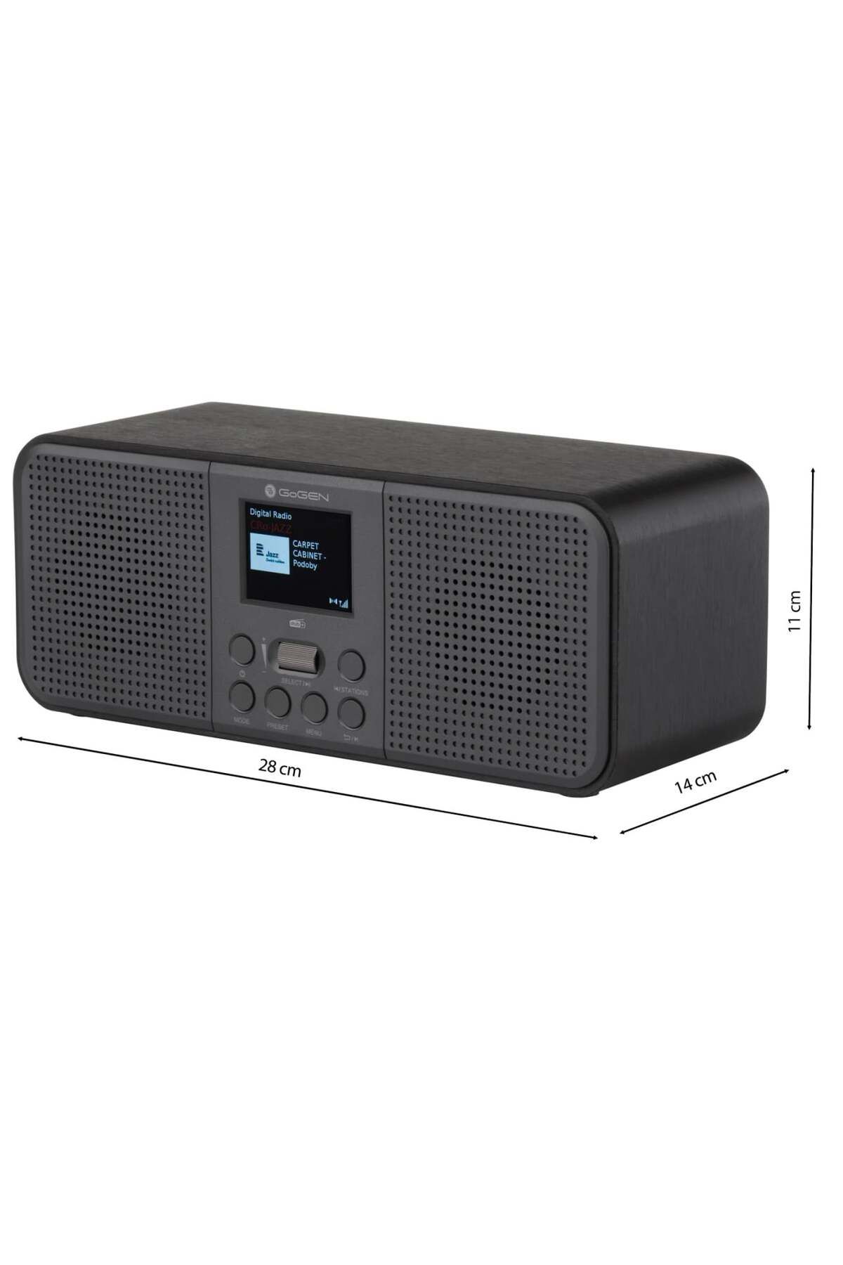 Gogen-Radio DAB /FM DAB 800 Btc, 2 X 2 W, Bluetooth, Color LCD, Alarm Clock, Black 7
