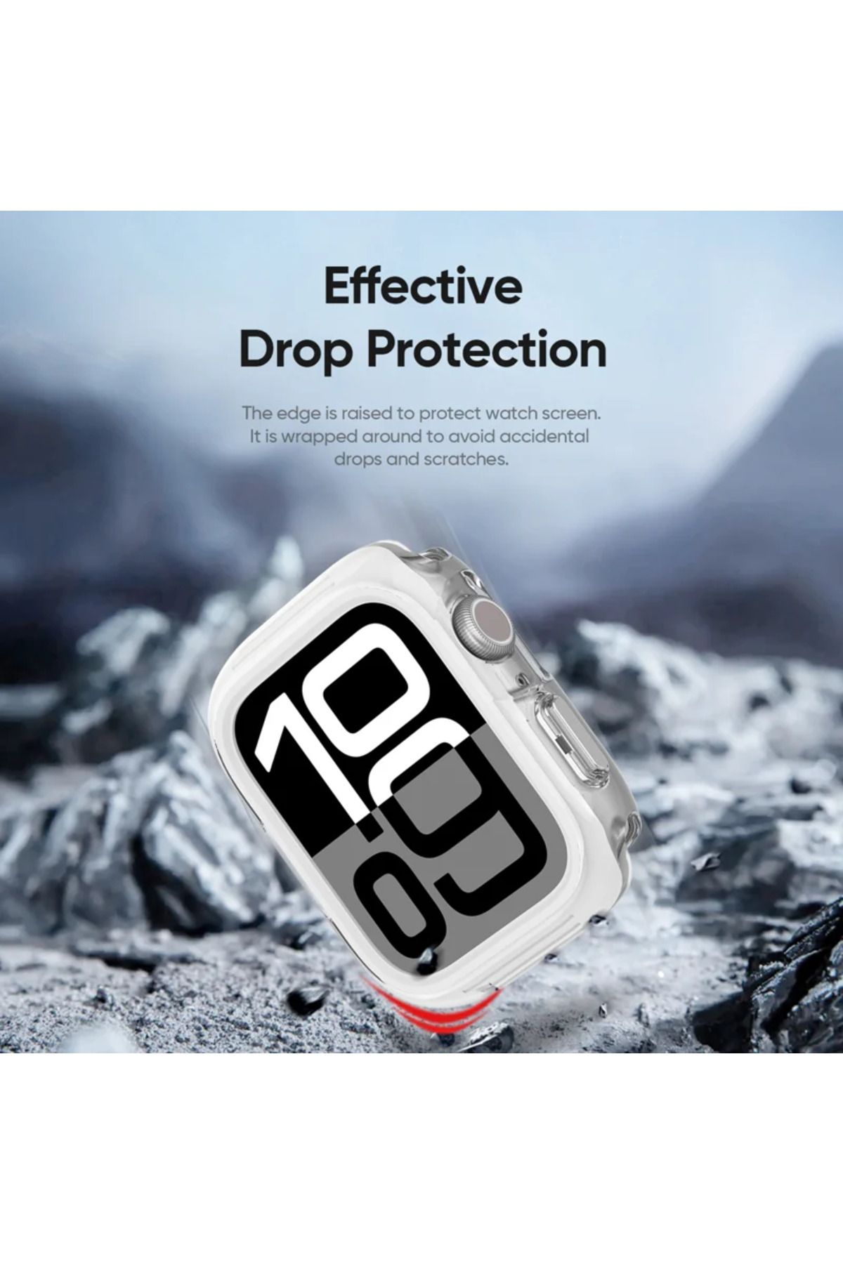 REDz Accessories-Carcasă de protecție pentru Apple Watch Series 10-46 mm, Dux Ducis, Albă 3