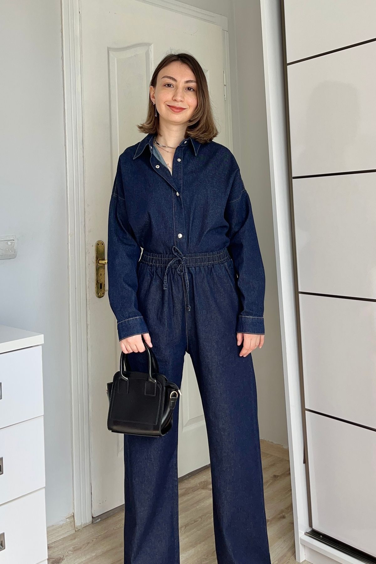 Gökcan Butik Denim Gömlek Pantolon Takım